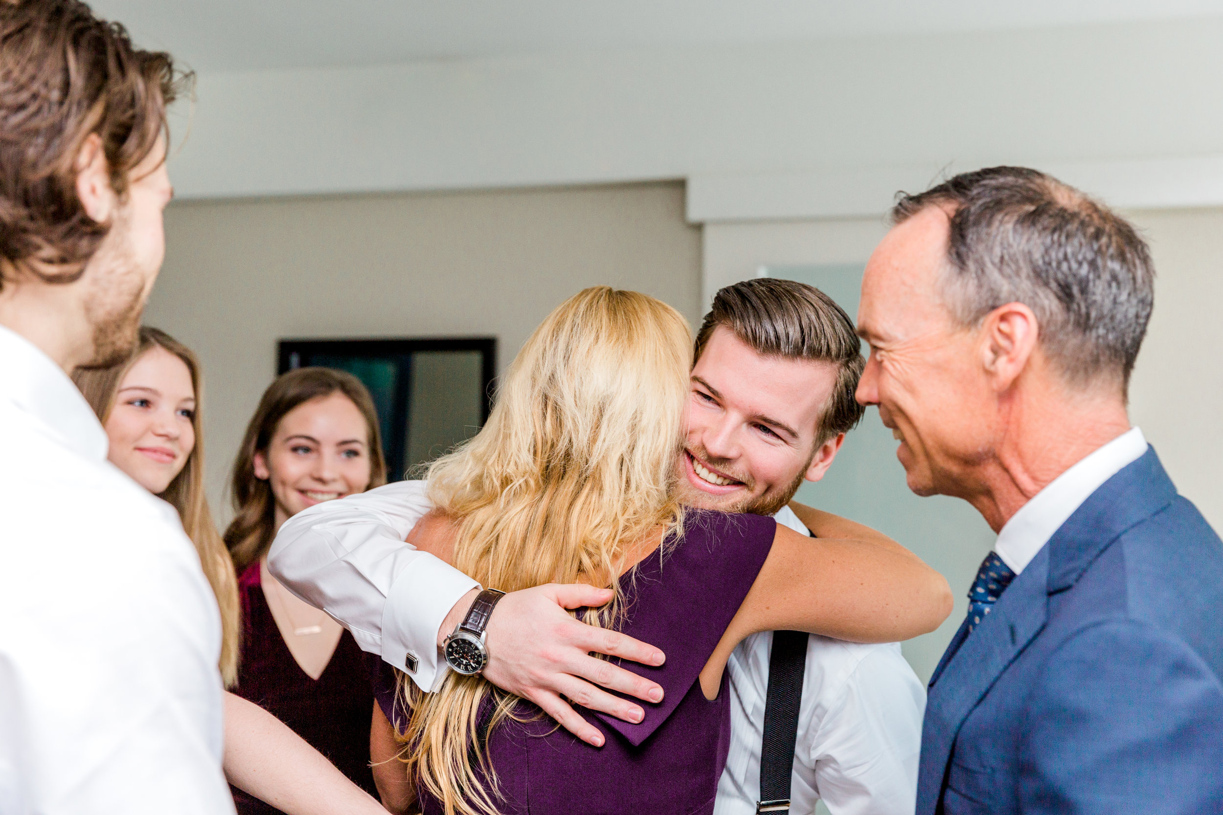 Thomas’ family was overwhelmed with love as they saw him ready to leave for the church.