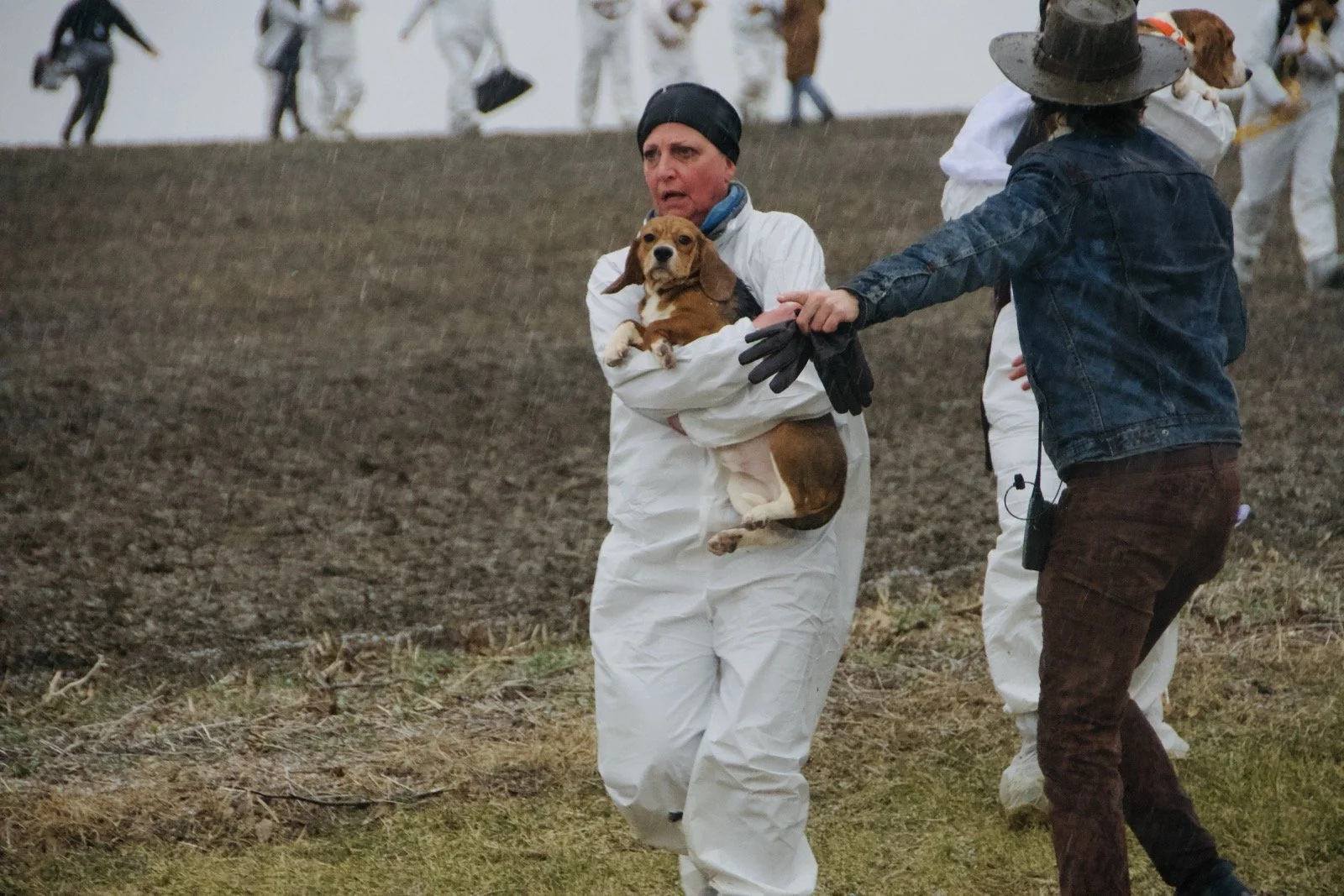 Protestors stage open rescue at controversial beagle farm in Wisconsin