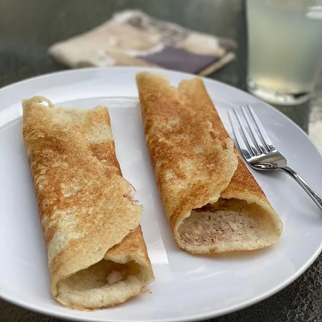 Made aloo masala dosa, and dosa with peanut chutney from scratch for the first time ever! Got the recipe for the dosa and peanut chutney from @foodfashionparty website, then I watched 3 different YouTube videos to learn how to make them. They weren&r