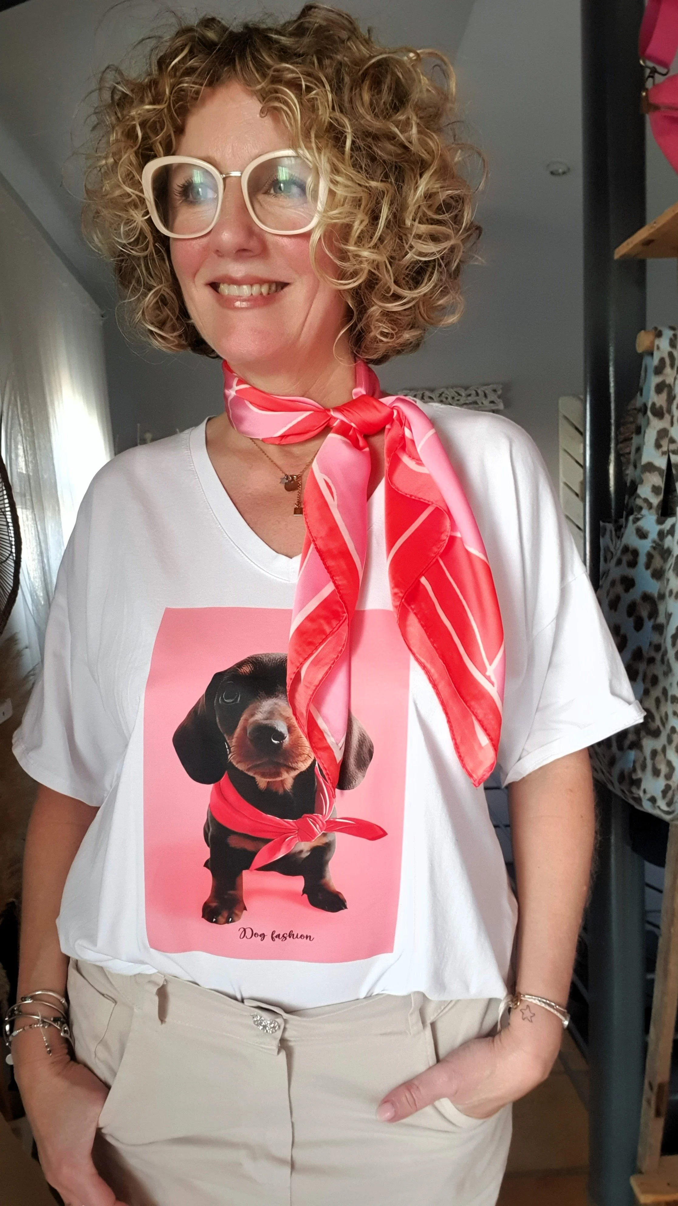 Pañuelo cuadrado corazones