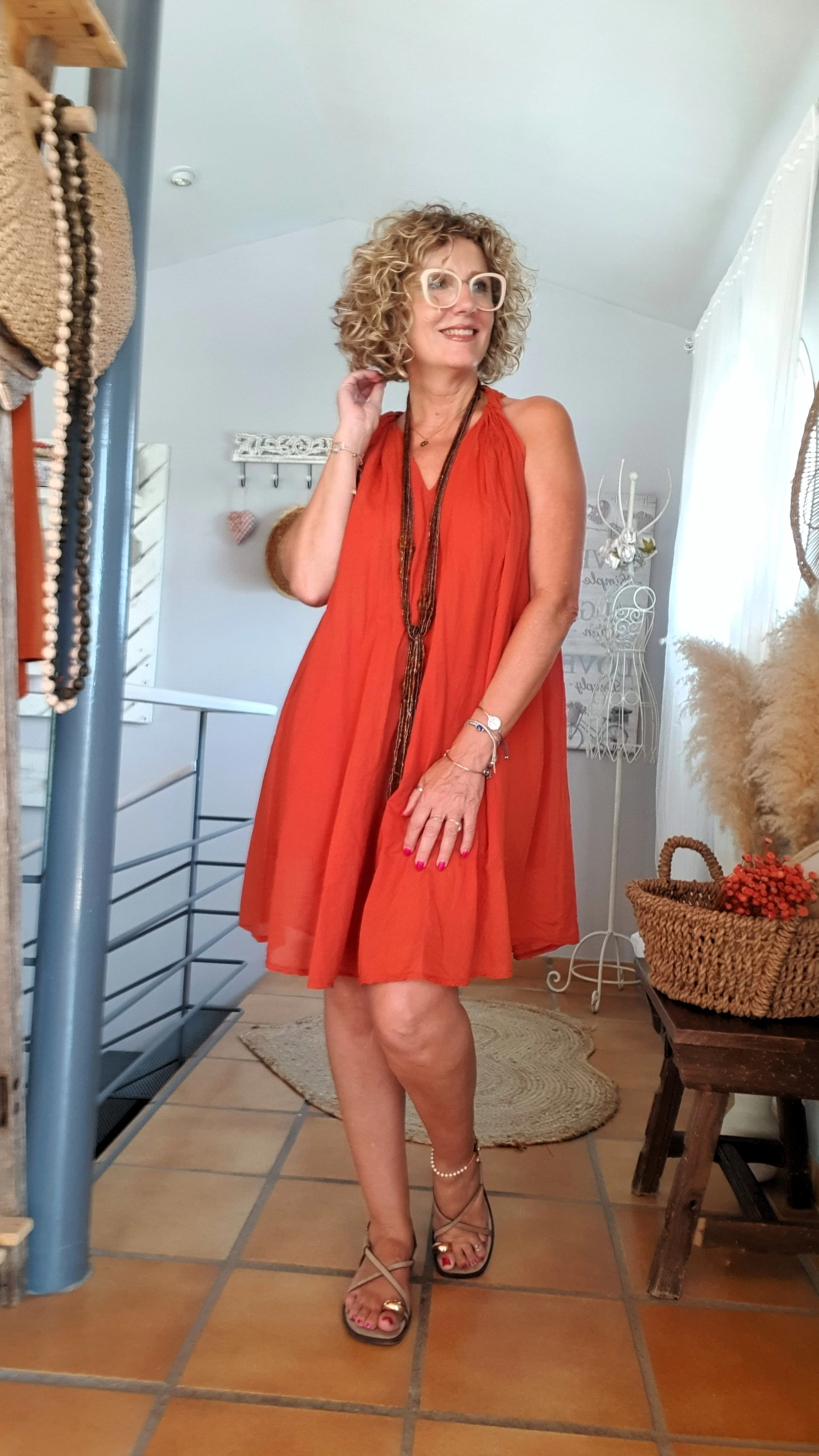 Vestido Terracota