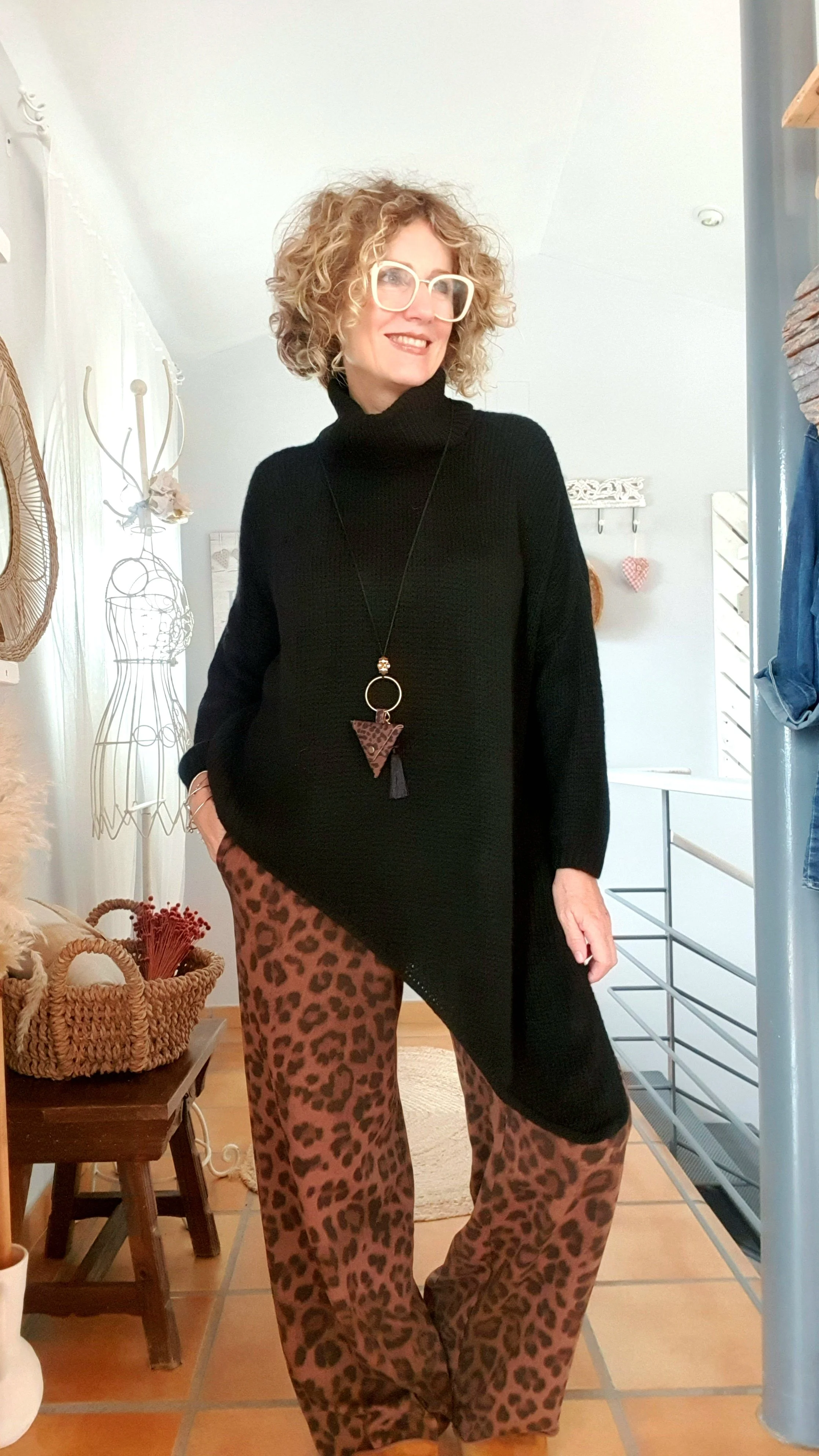 Jersey asimétrico negro