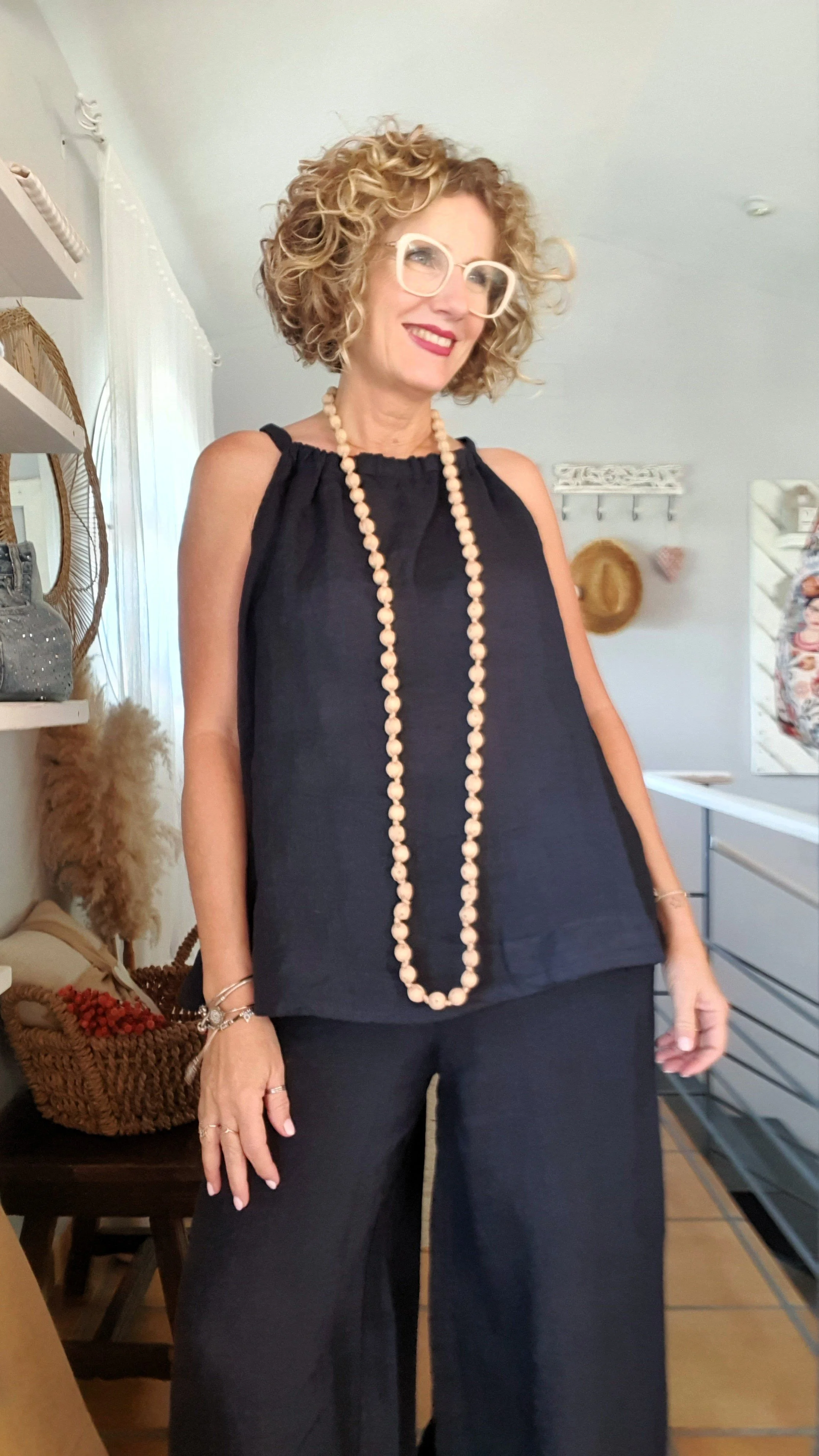 Top Halter marino