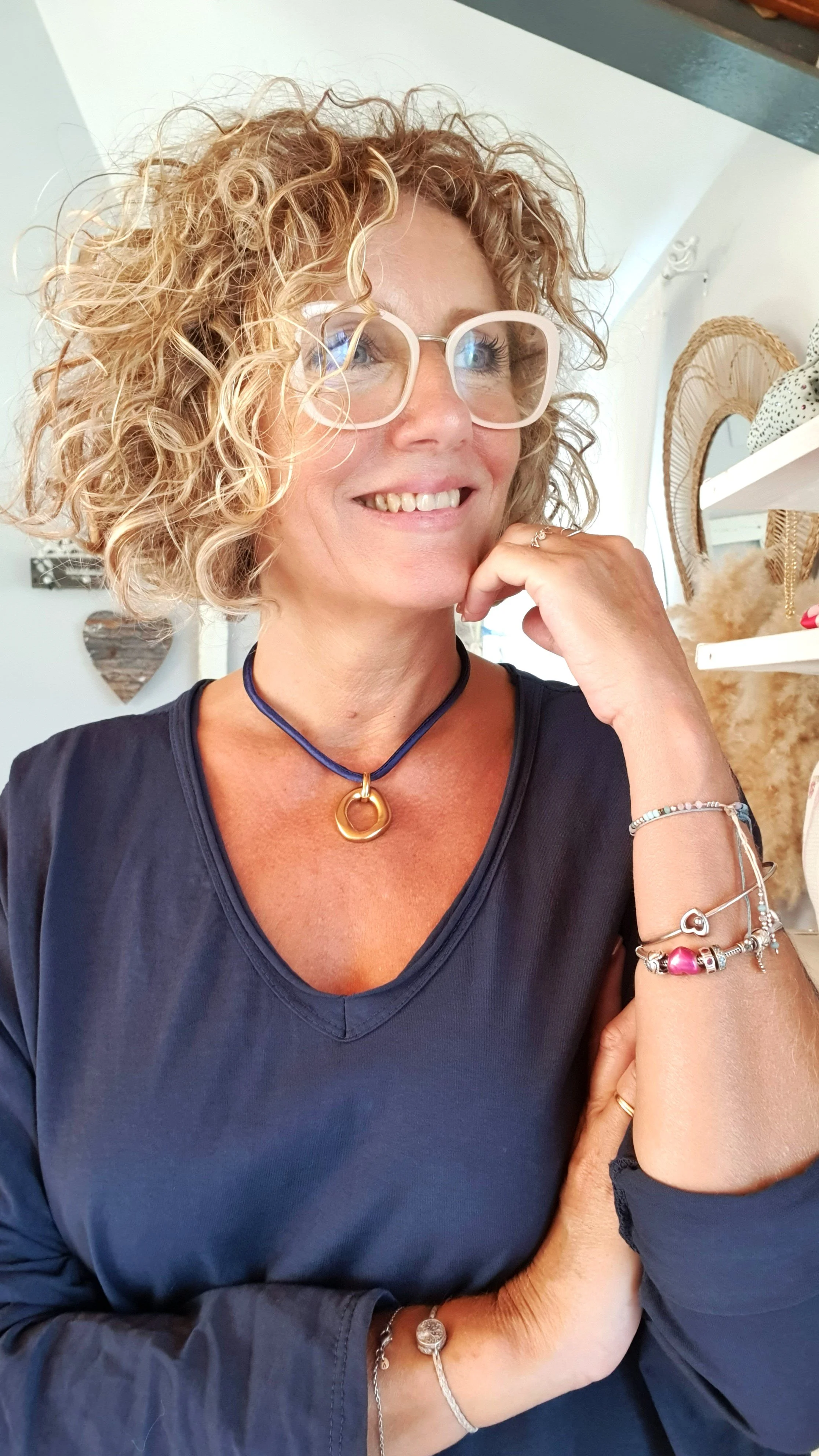 Collar Atenea marino