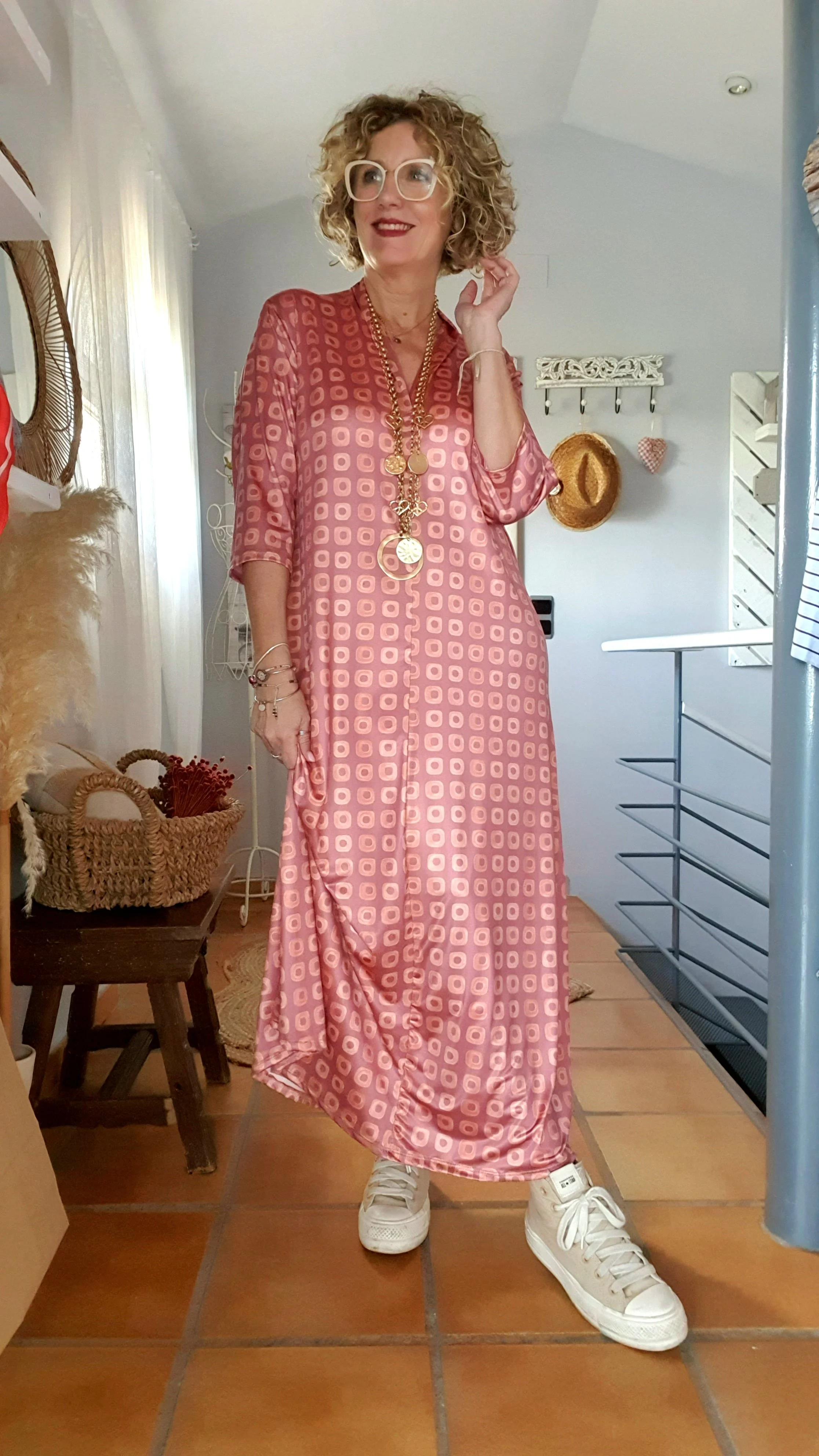 Vestido largo fluido