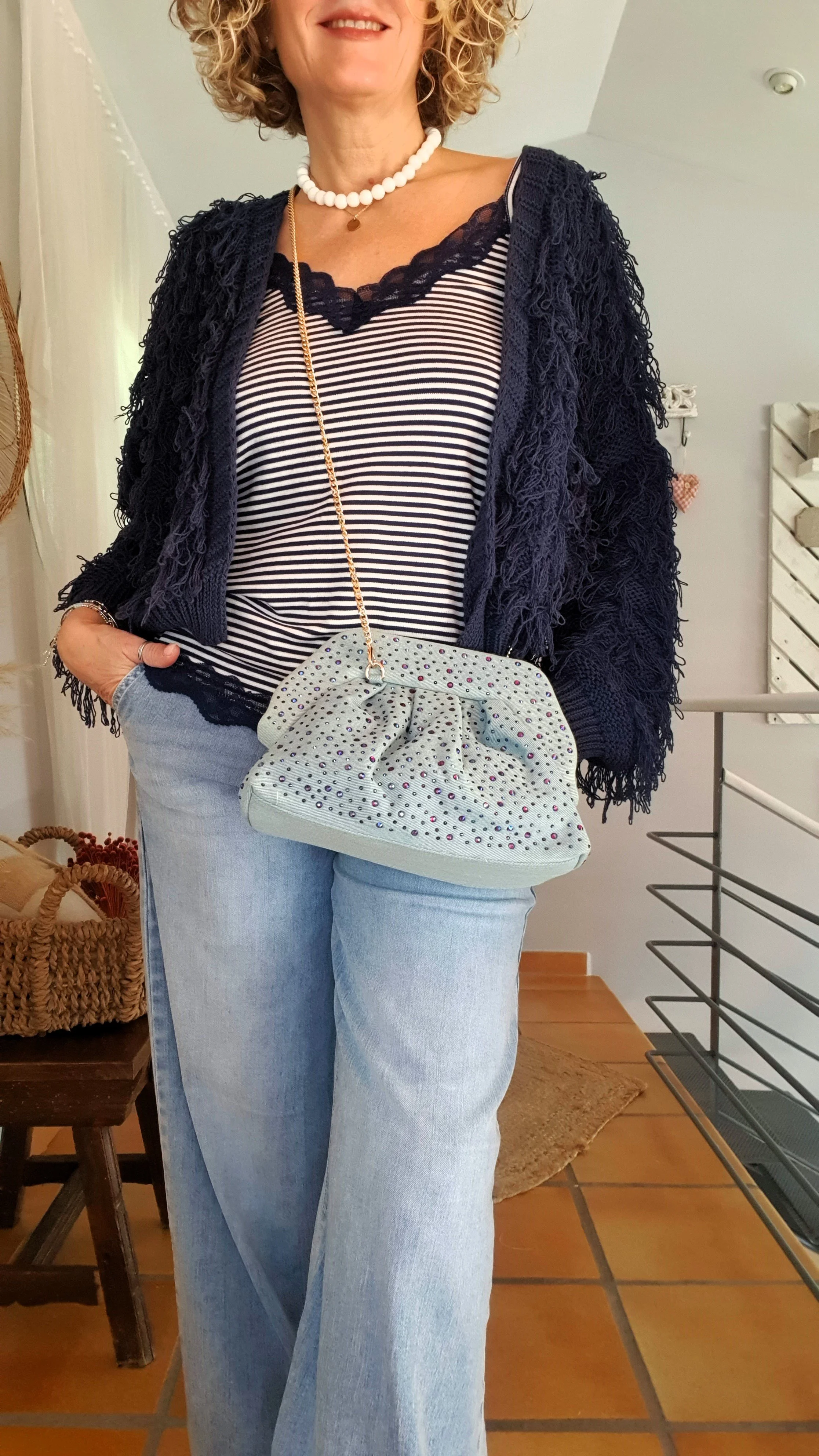 Bolso vaquero Strass