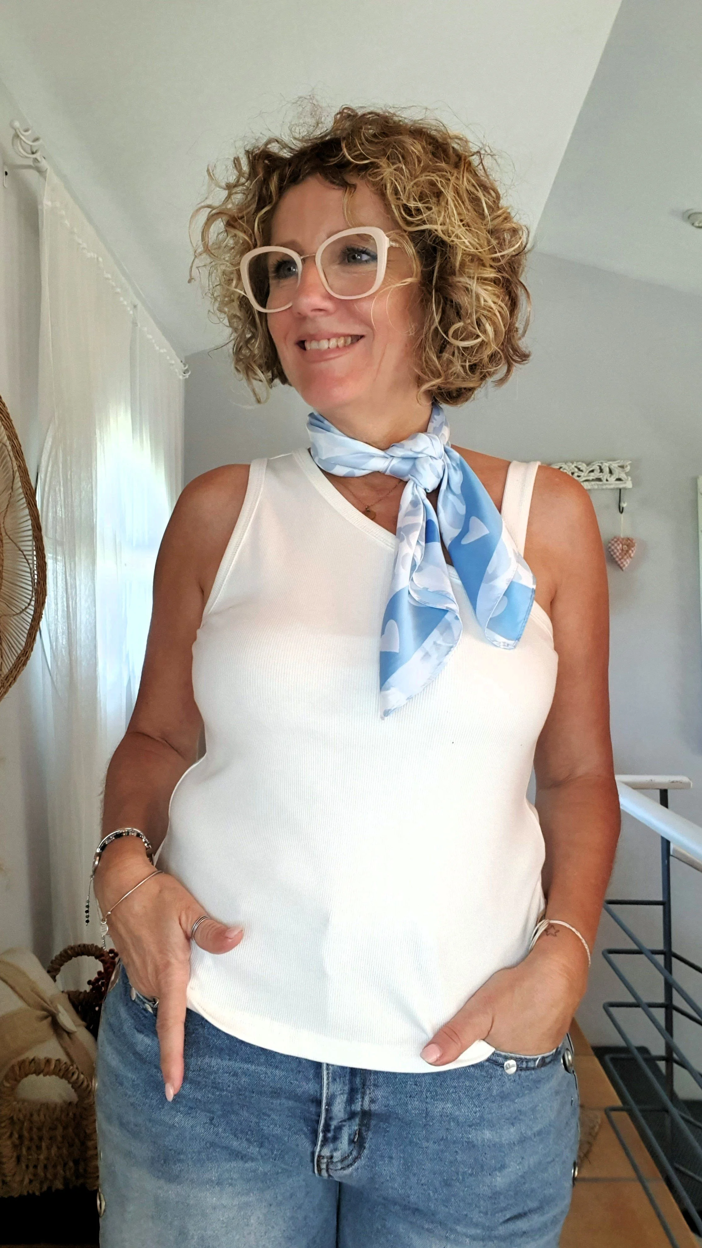 Pañuelo cuadrado print