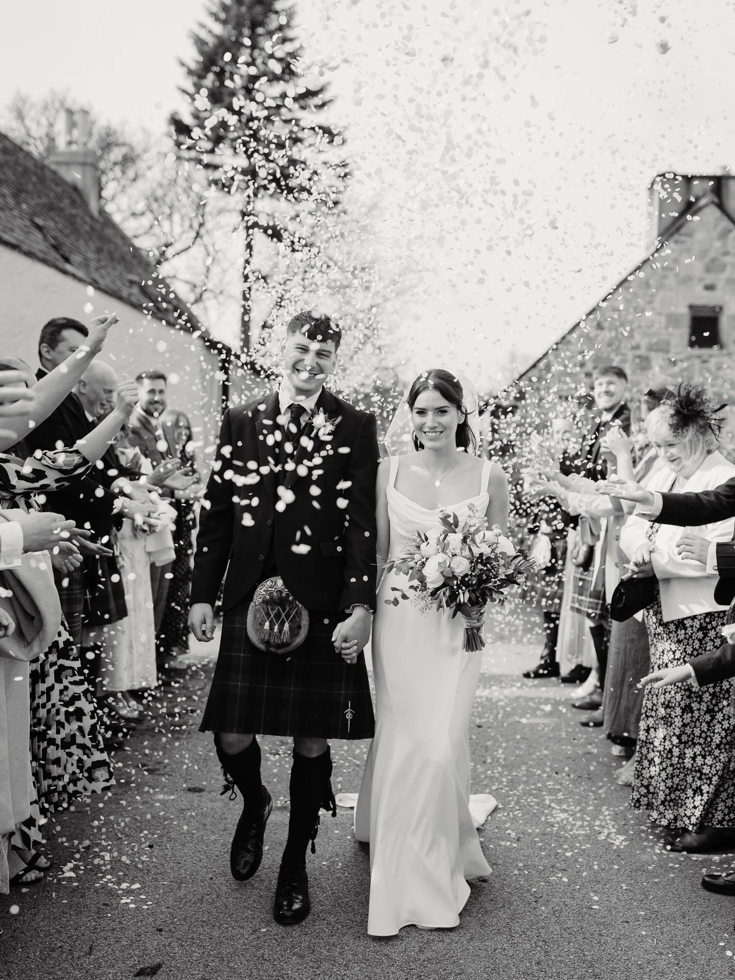 Some black and white moments from E+L&rsquo;s celebrations ✨ 

Photographer: @jadeessonphoto 
Celebrant: @julie.the.celebrant
Venue: @meldrumhouse
Decor: @withoutahitch_aberdeen
Hair and make up: @kayv_mua
Dress: @etiquettebridal
Kilt: @mccalls_highl