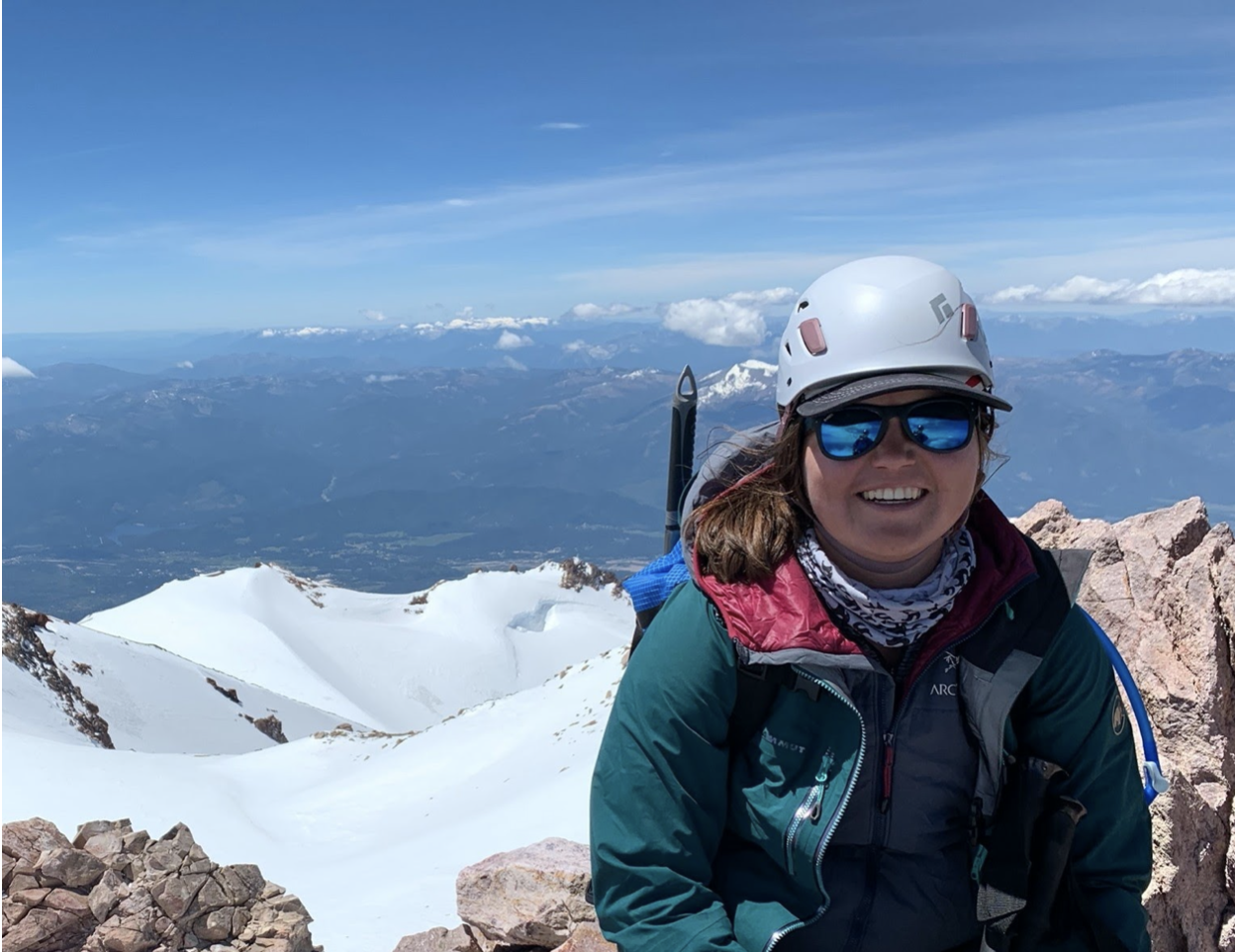 Ashley on the Mount Shasta Summit!