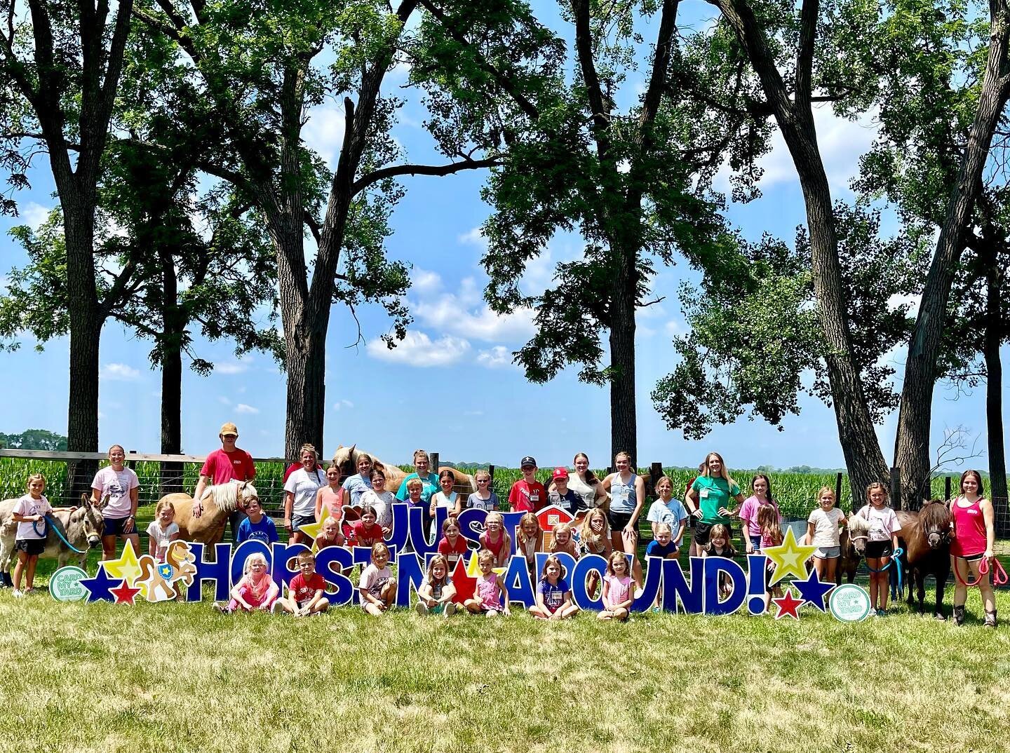 Horse camp always gives me all the feels! I love seeing all campers tend to the horses and  ride them so fearlessly! Due to weather we had to postpone the second horse camp so we are anxiously awaiting July 20th! That camp is officially sold out but 