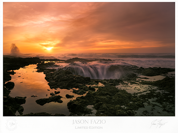 A Thor's Well Sunset