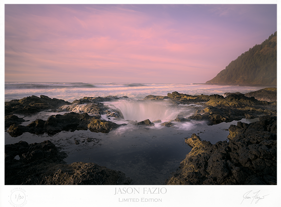 Thor's Well Near Sunset (Copy)