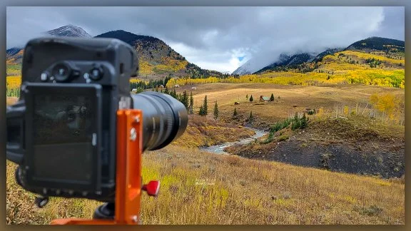 Creekside Cabin surrounded by Fall Colors