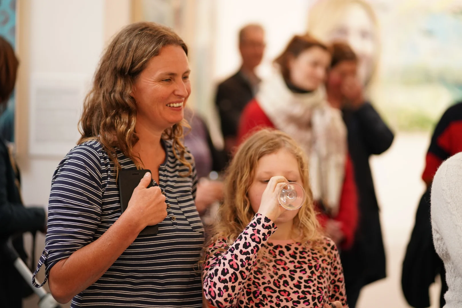 Ellie Fletcher, CEO of An Lanntair and her daughter Rosie