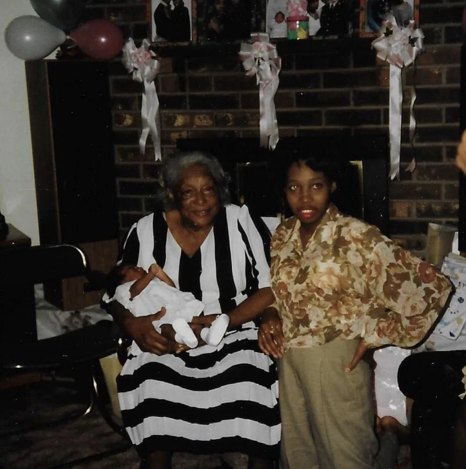 Mama Ruth and I at Kannon’s baby shower. She was 2 weeks old. I had never been so sleep deprived in my entire life. It shows in this picture. Mama Ruth looked beautiful as usual.