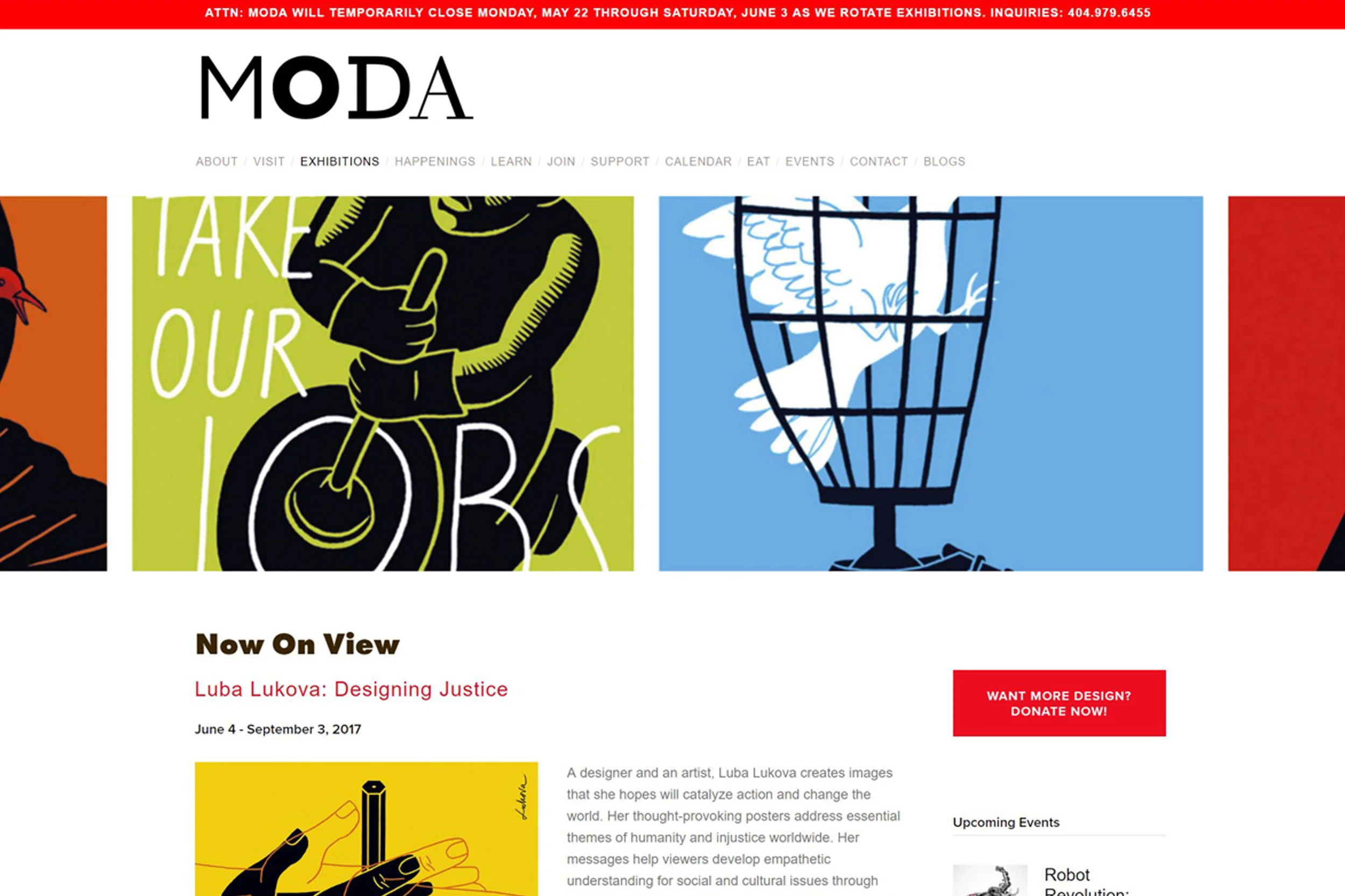 Kaynemaile Sponsorship: Luba Lukova: 'Designing Justice' exhibition at MODA...