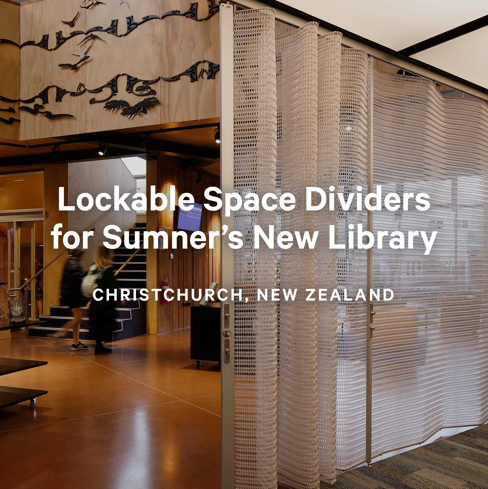 Lockable Space Dividers for Sumner's New Library