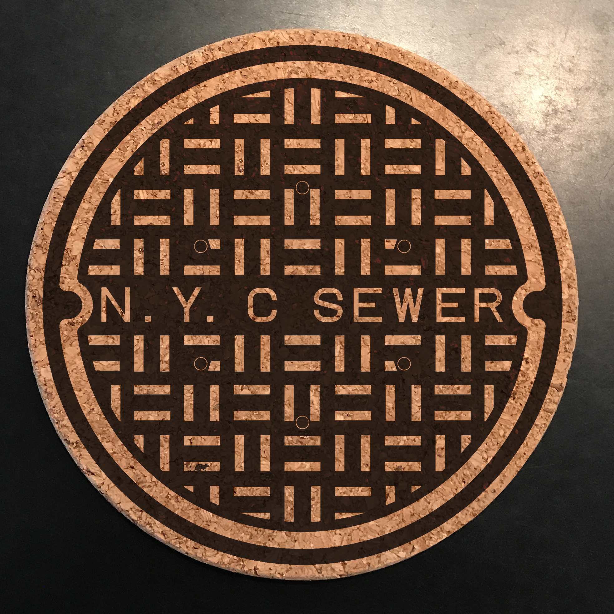 Manhole Trivet NYC.png