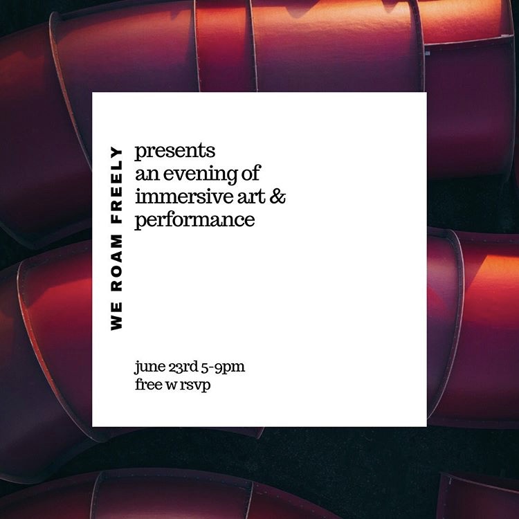 We Roam Freely Art Pop-Up