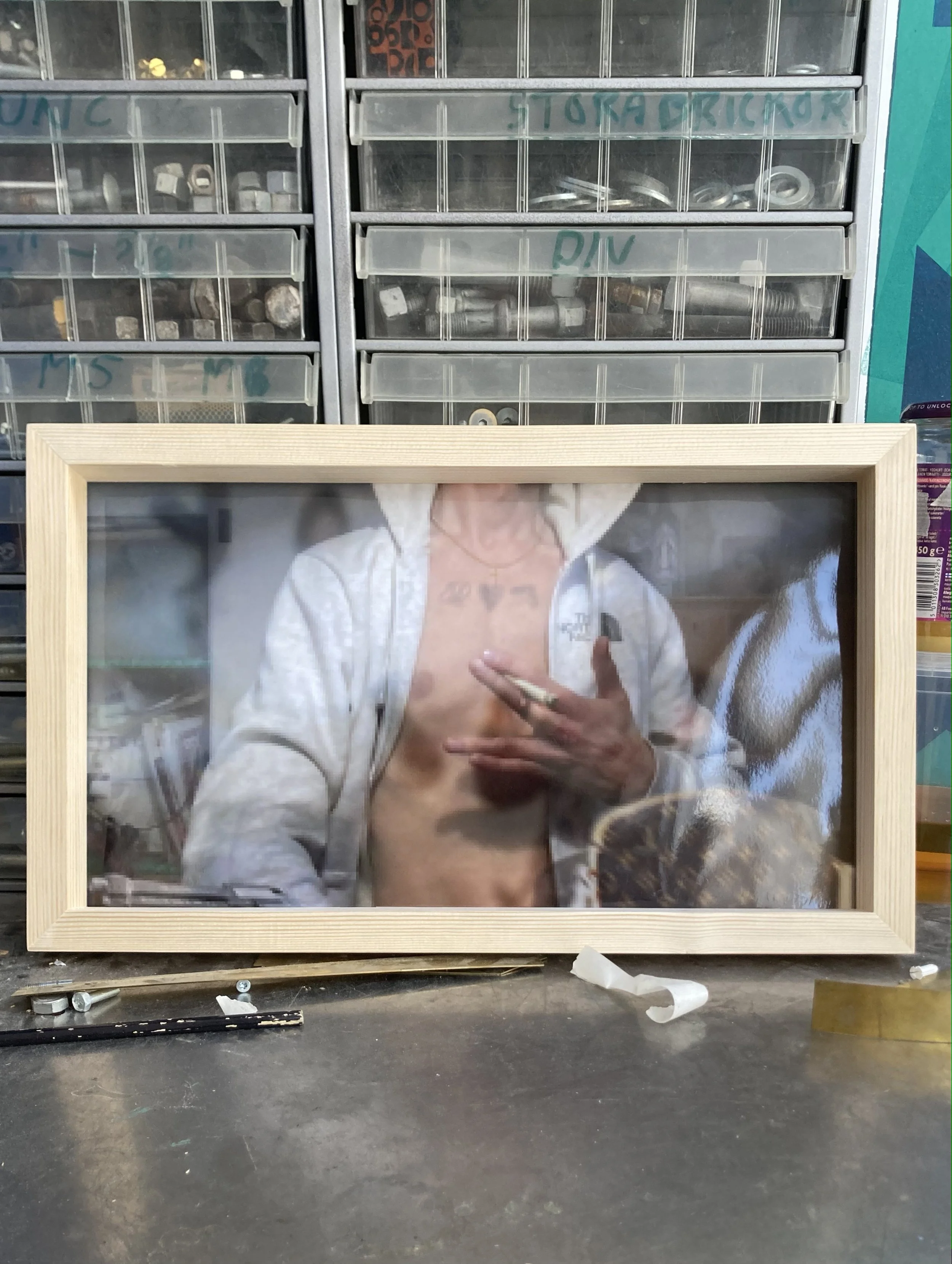 Framed photo print (pixeled) version 2022