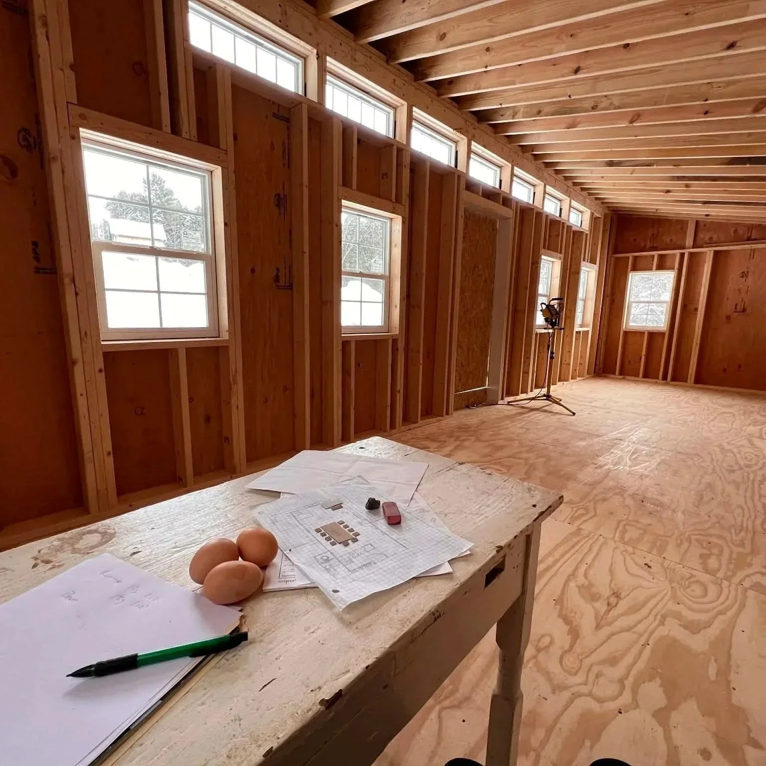 Art making/teaching studio in the making Hardwick Vermont