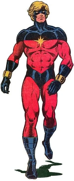 Captain Mar-Vell, aka the original (Marvel Universe) Captain Marvel.