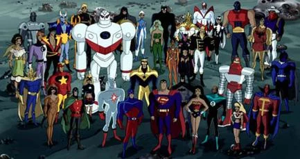 Some (but not all) of the heroes seen in Justice League Unlimited. Can you name them all?
