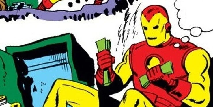 “Weasel” Wills using the Iron Man suit to rob a bank. Not one of Tony’s greatest masterminds…