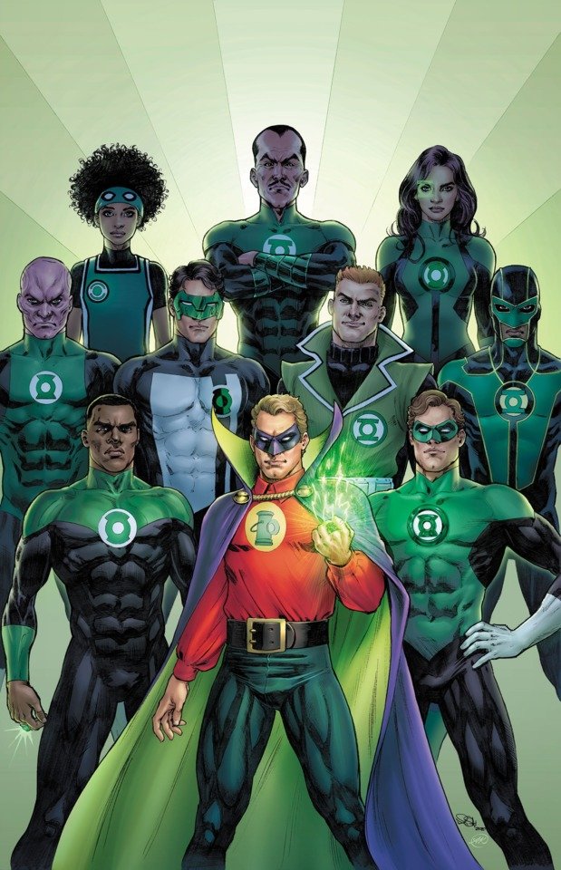 Green Lantern Collector All Lantern Corps Ring Set Multi-Color Brand New |  eBay