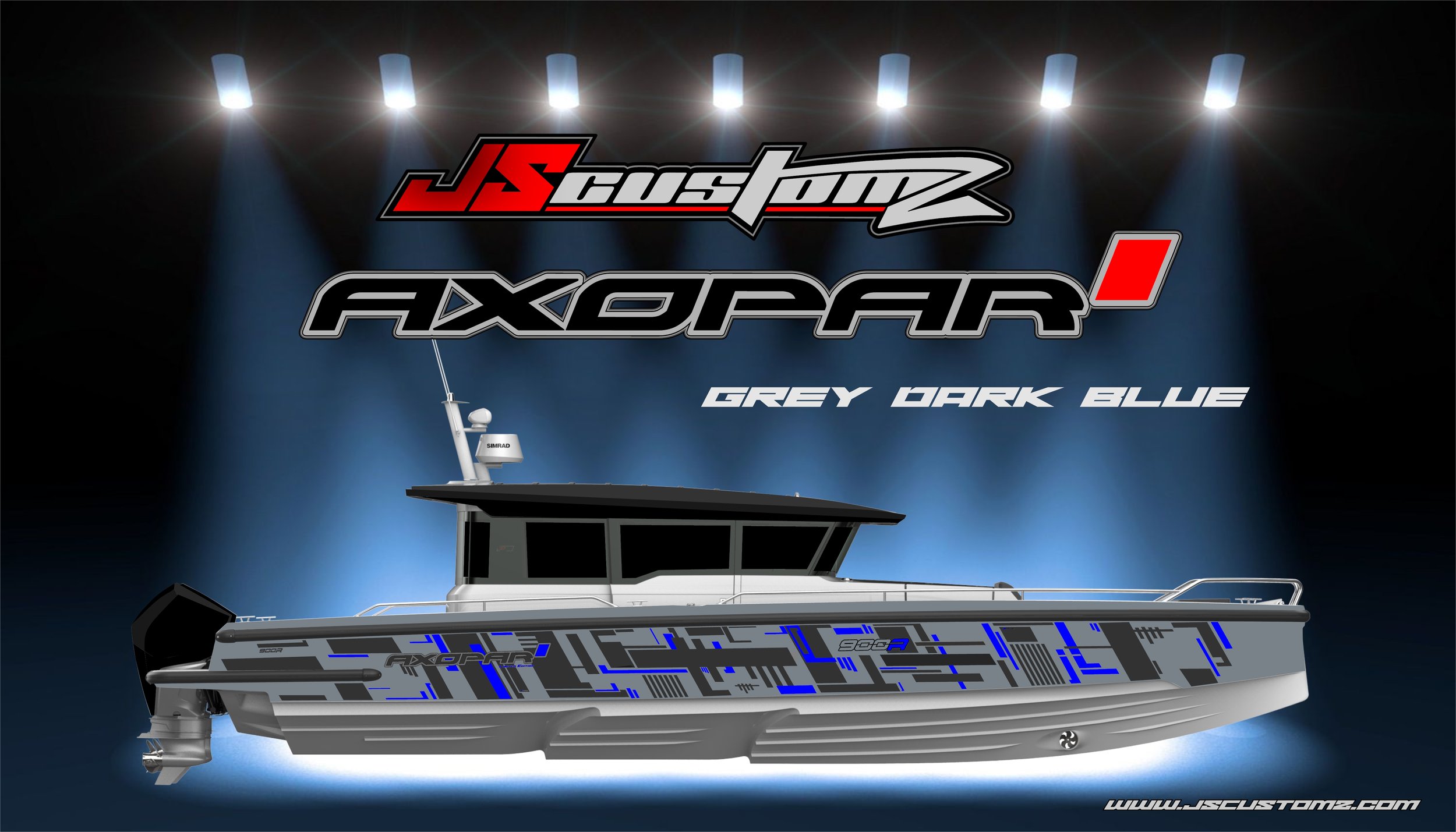 Axopar 37 JS1 grey dark blue.jpg
