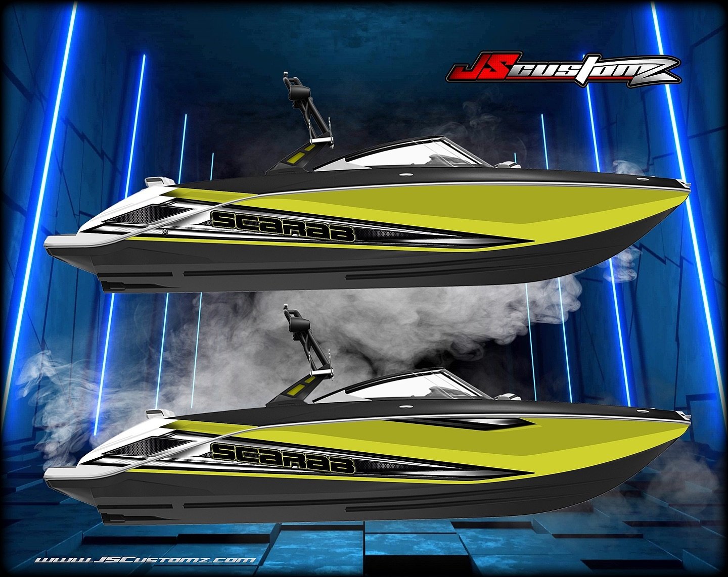 ▪️The New Scarab Jetboat JS2 Graphic Kit ▪️Recently Upgraded ▪️ 
▪️Available At www.JSCustomz.com