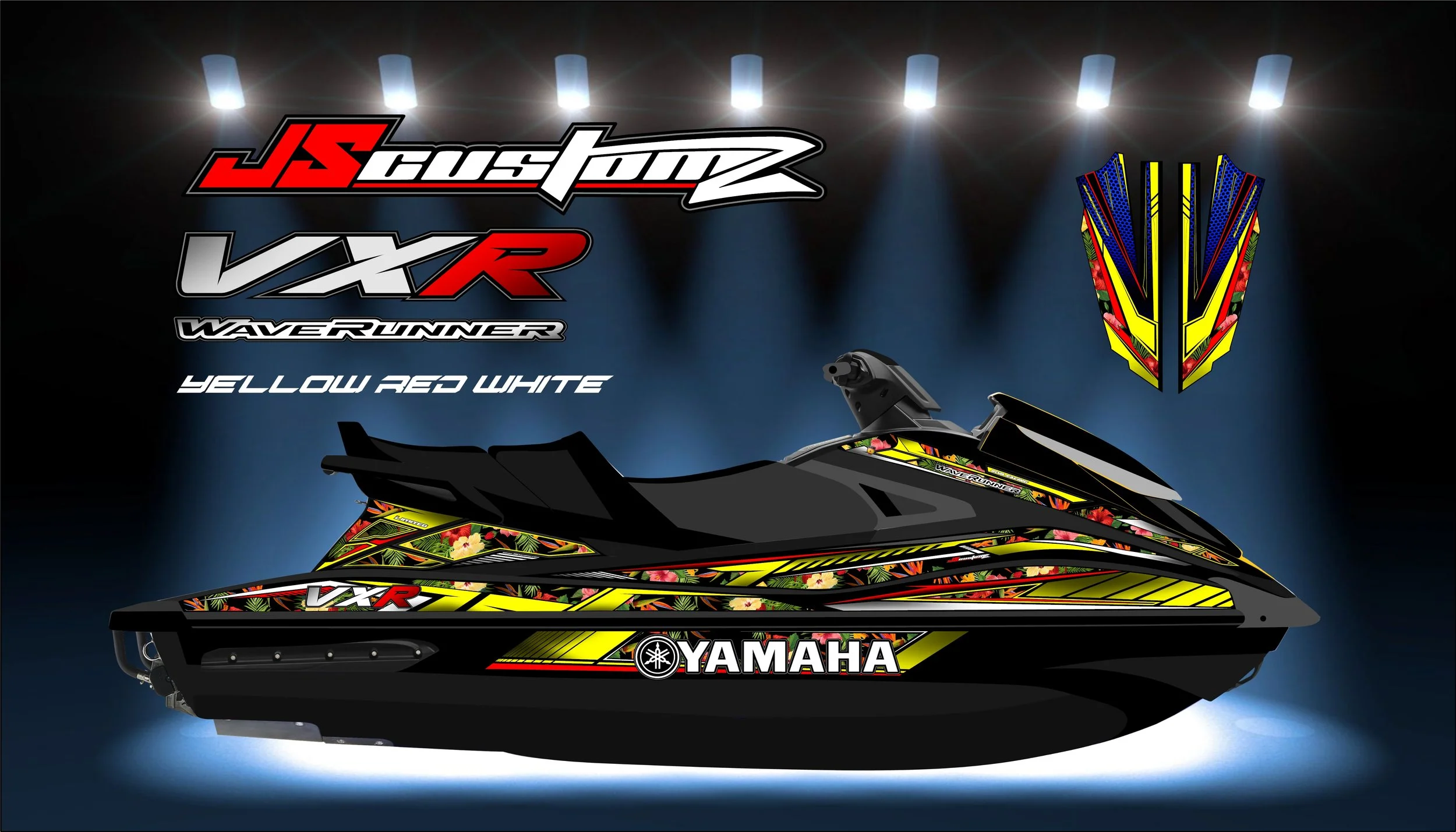 YAMAHA VX 15-20 JS2 GRAPHIC KIT YELLOW RED WHITE .jpg
