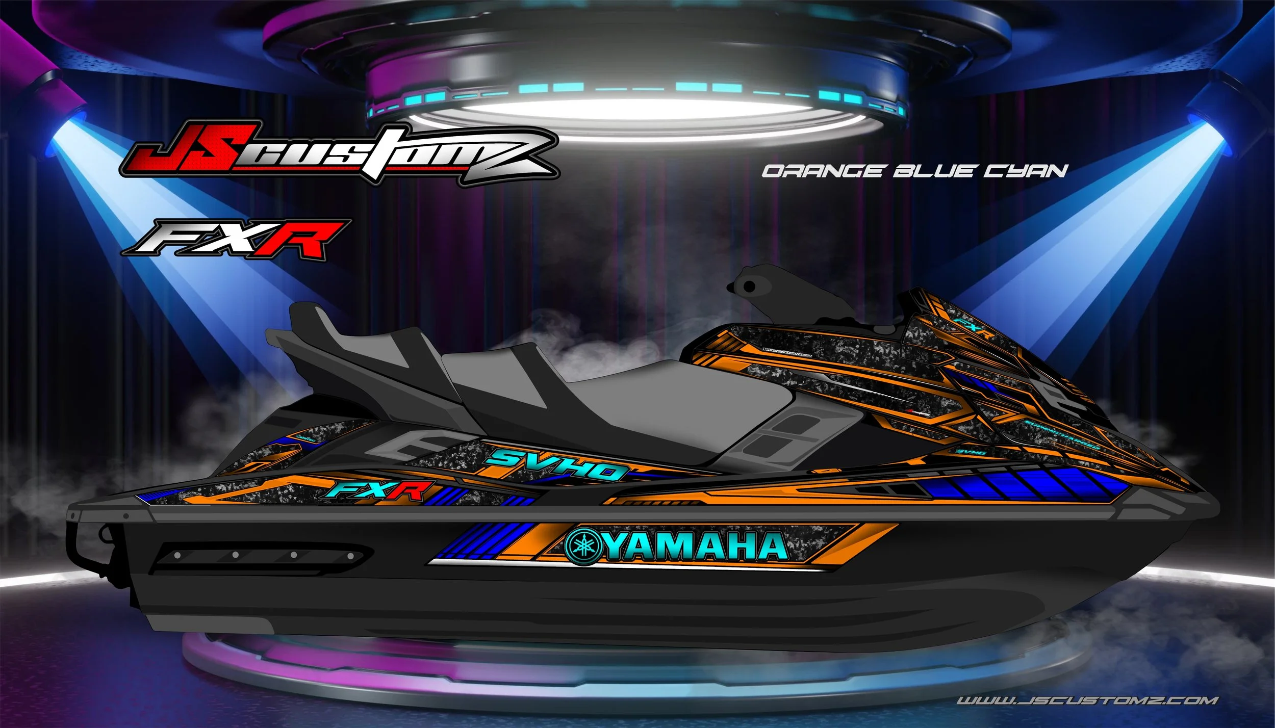 YAMAHA FX 11-18 JS2 GRAPHIC KIT 2024 ORANGE BLUE CYAN.jpg