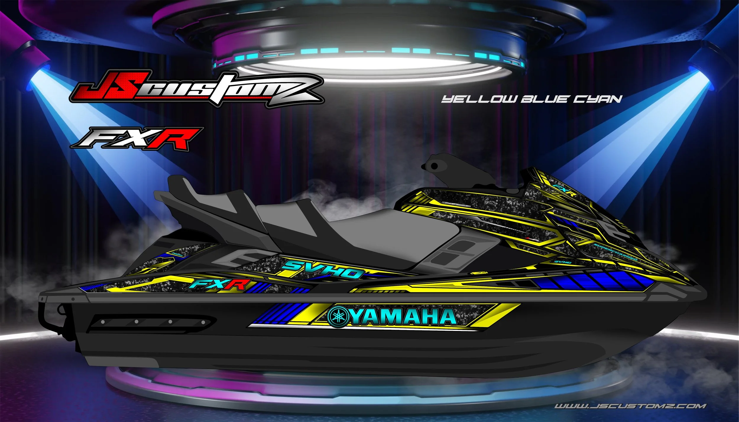 YAMAHA FX 11-18 JS2 GRAPHIC KIT 2024 YELLOW BLUE CYAN.jpg