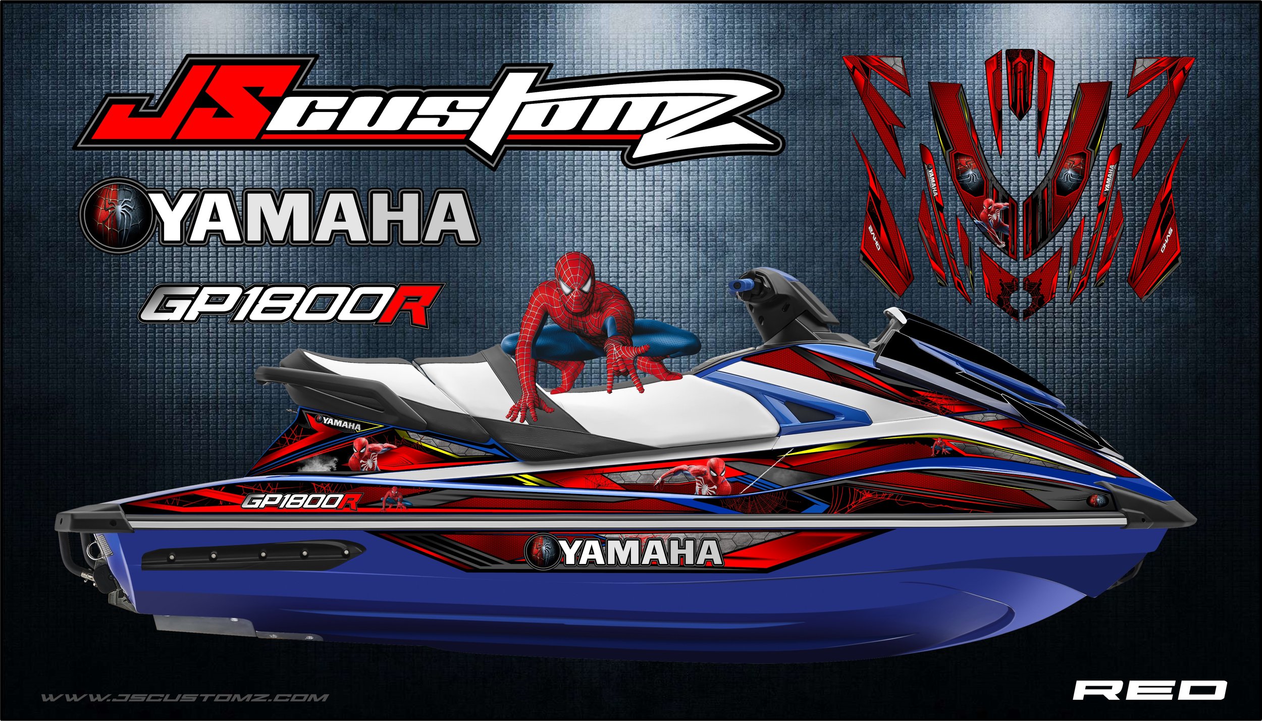 Yamaha GP 17-21 Spiderman Inspired Graphic Kit red.jpg
