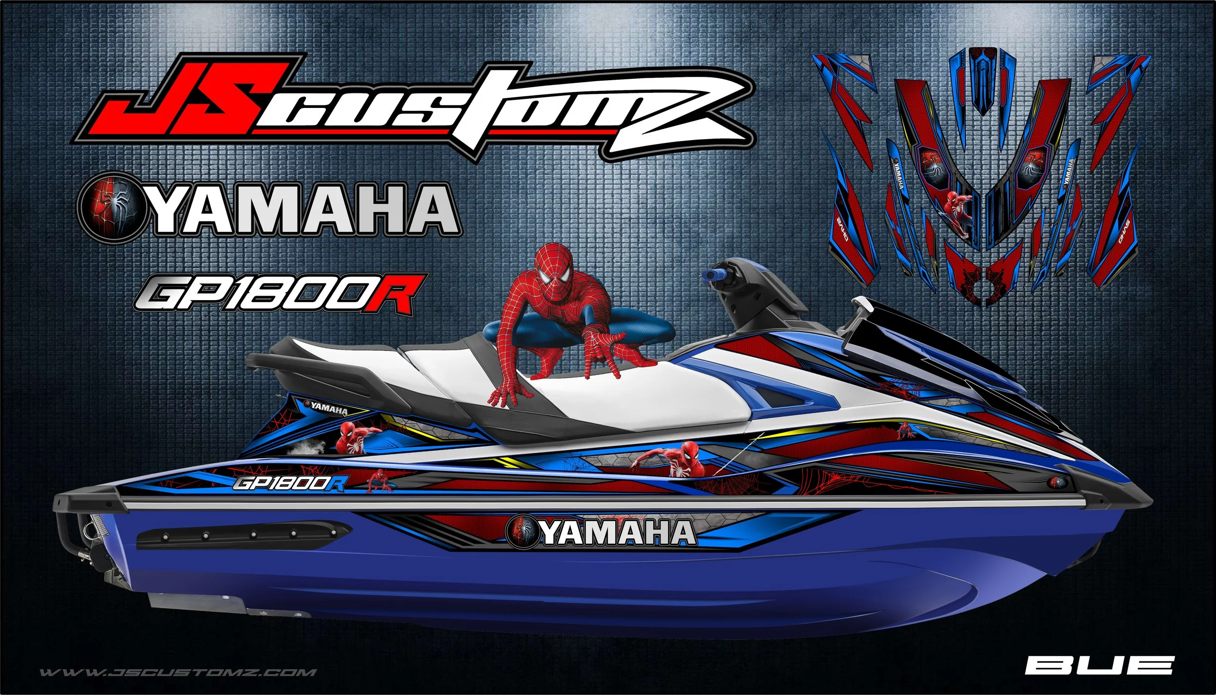 Yamaha GP 17-21 Spiderman Inspired Graphic Kit blue .jpg