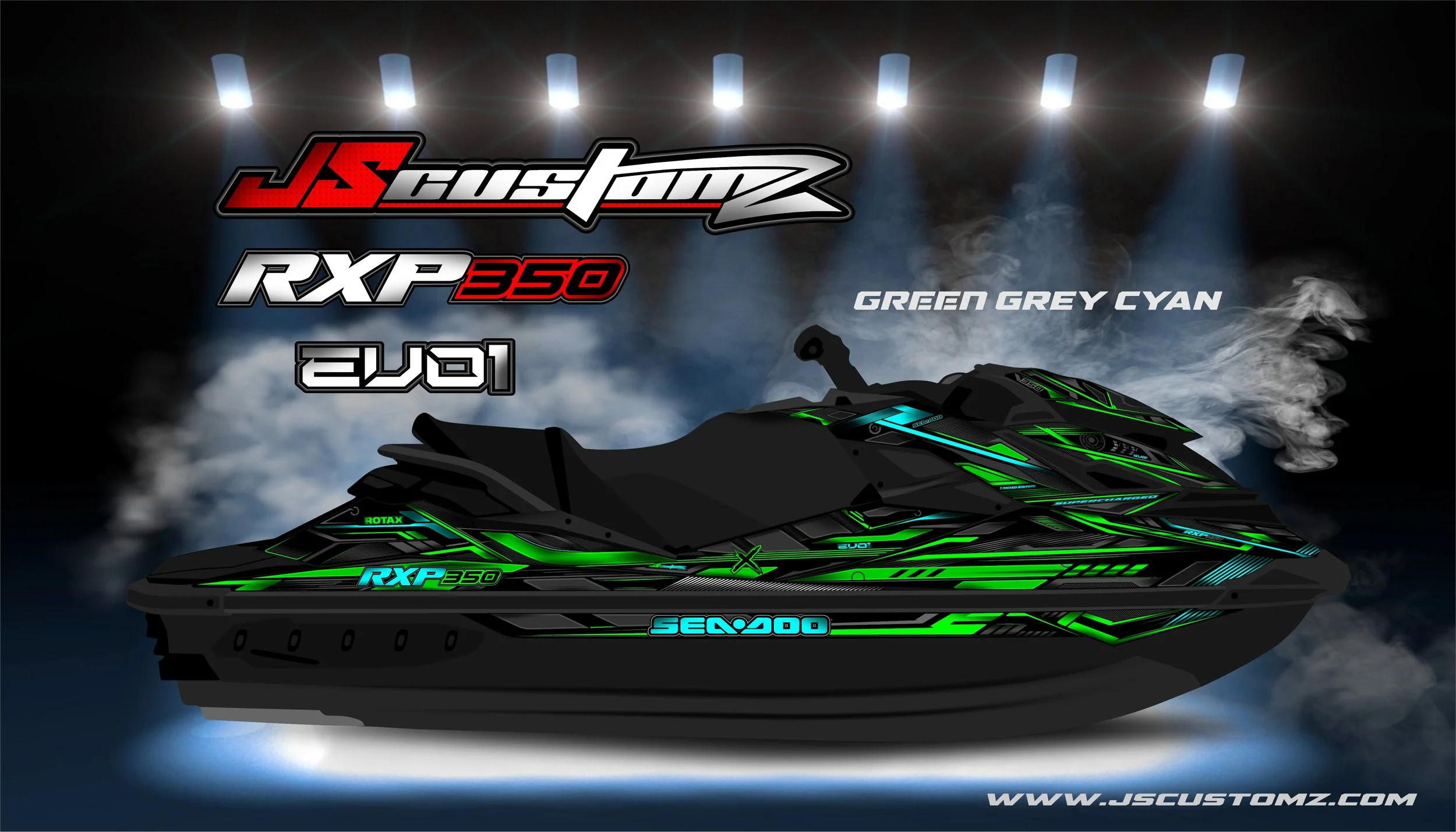 SEADOO RXPX 11-20 JS EVO1 GRAPHIC KIT GREEN GREY CYAN.jpg