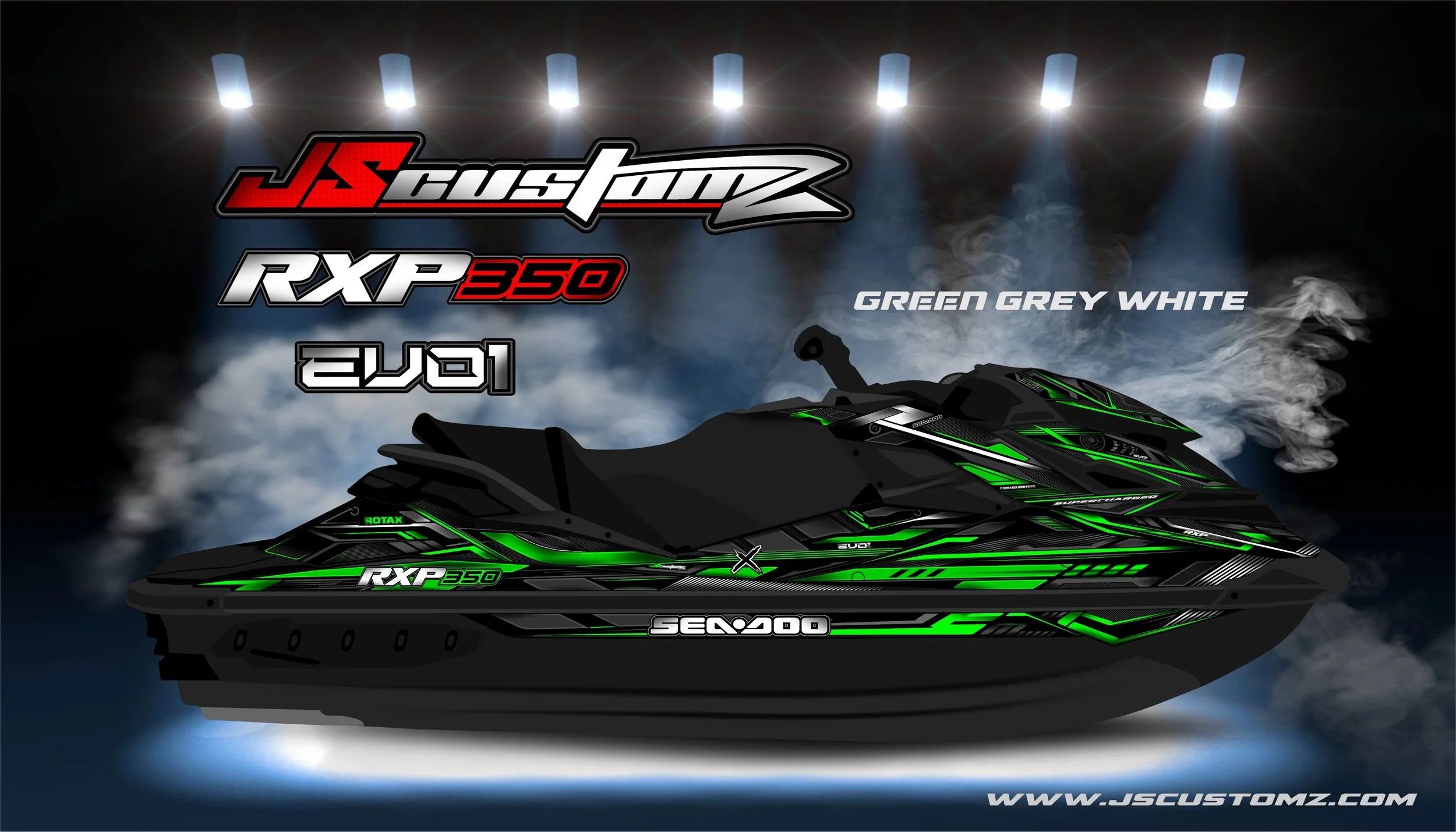 SEADOO RXPX 11-20 JS EVO1 GRAPHIC KIT GREEN GREY WHITE.jpg