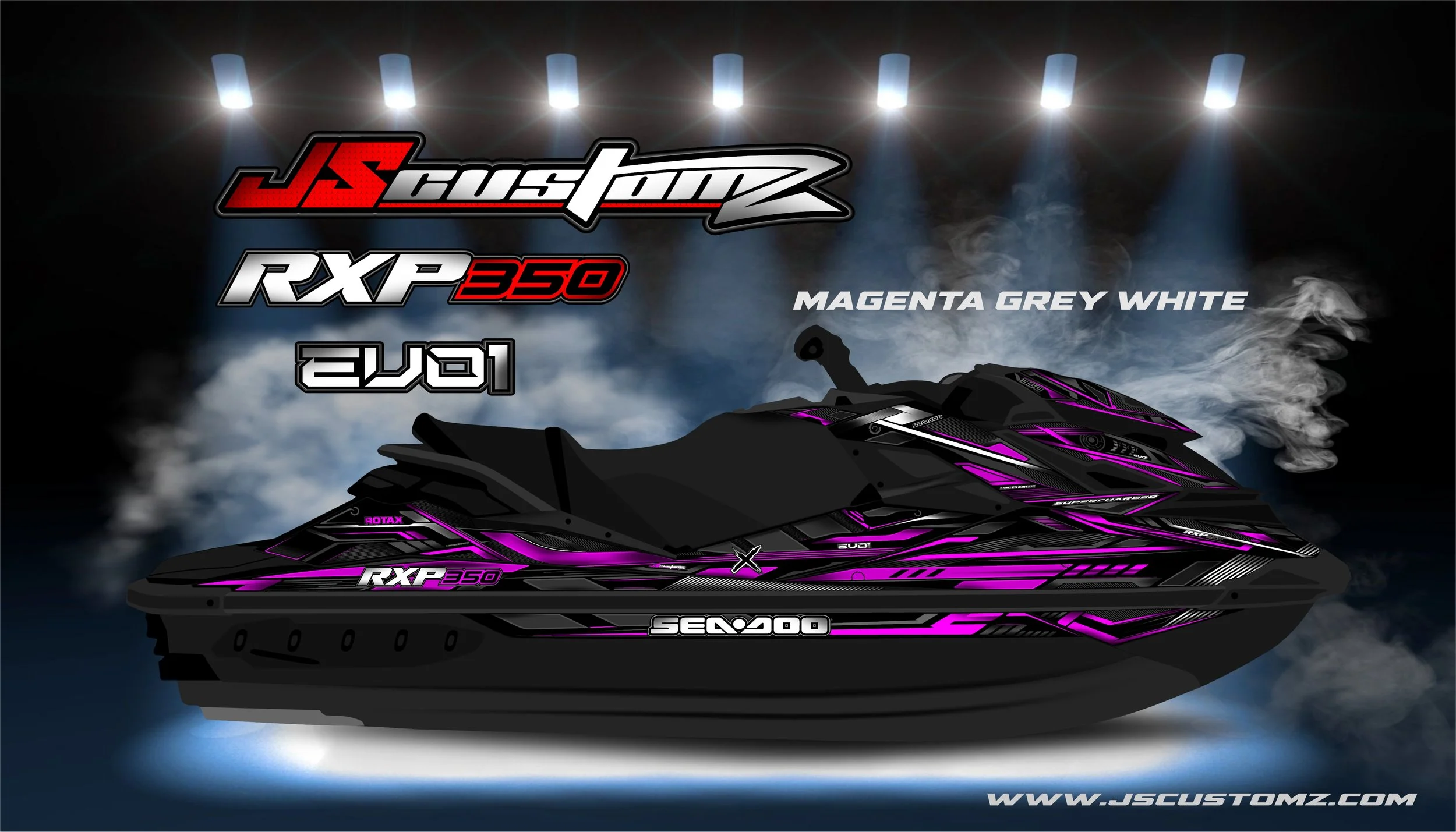 SEADOO RXPX 11-20 JS EVO1 GRAPHIC KIT MAGENTA GREY WHITE.jpg