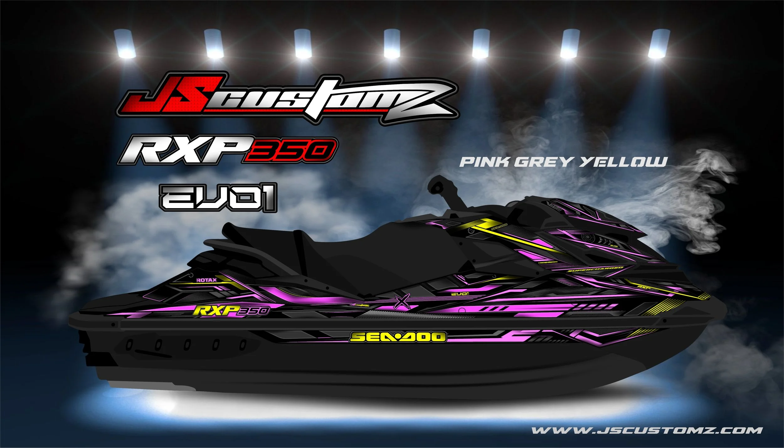 SEADOO RXPX 11-20 JS EVO1 GRAPHIC KIT PINK GREY YELLOW.jpg