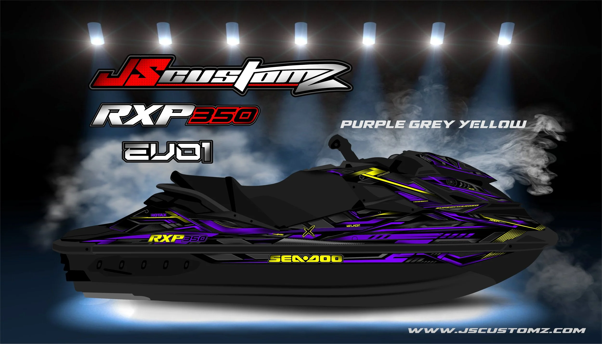 SEADOO RXPX 11-20 JS EVO1 GRAPHIC KIT PURPLE GREY YELLOW.jpg