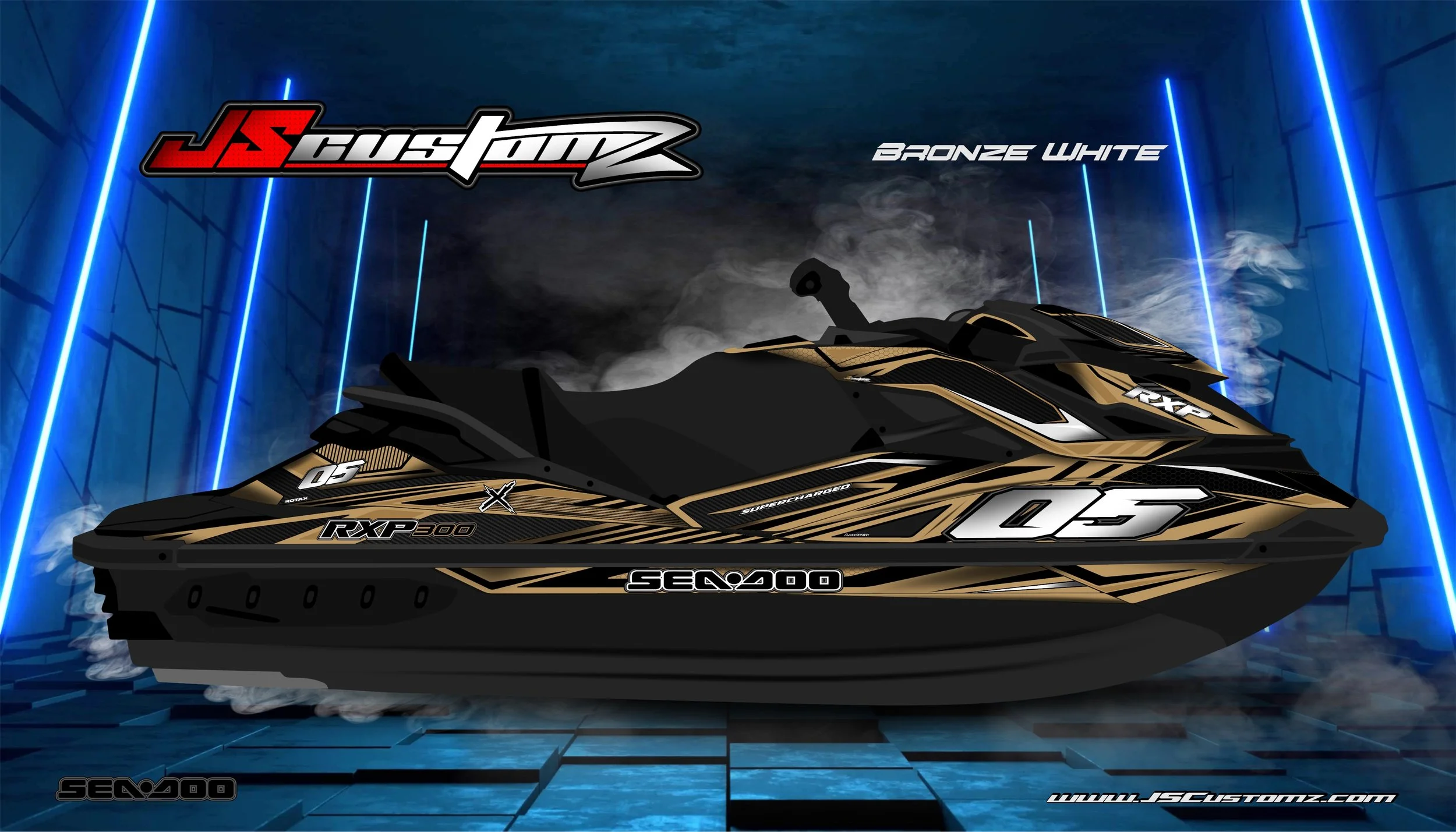 SEADOO RXP 2011-2020 JS2 GRAPHIC KIT BRONZE WHITE.jpg