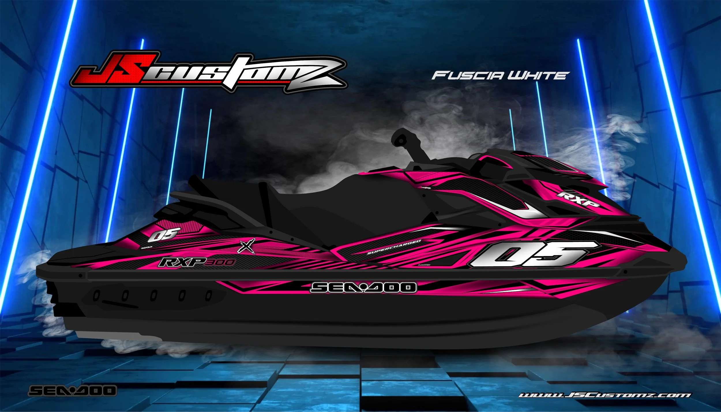 SEADOO RXP 2011-2020 JS2 GRAPHIC KIT FUSCIA WHITE.jpg