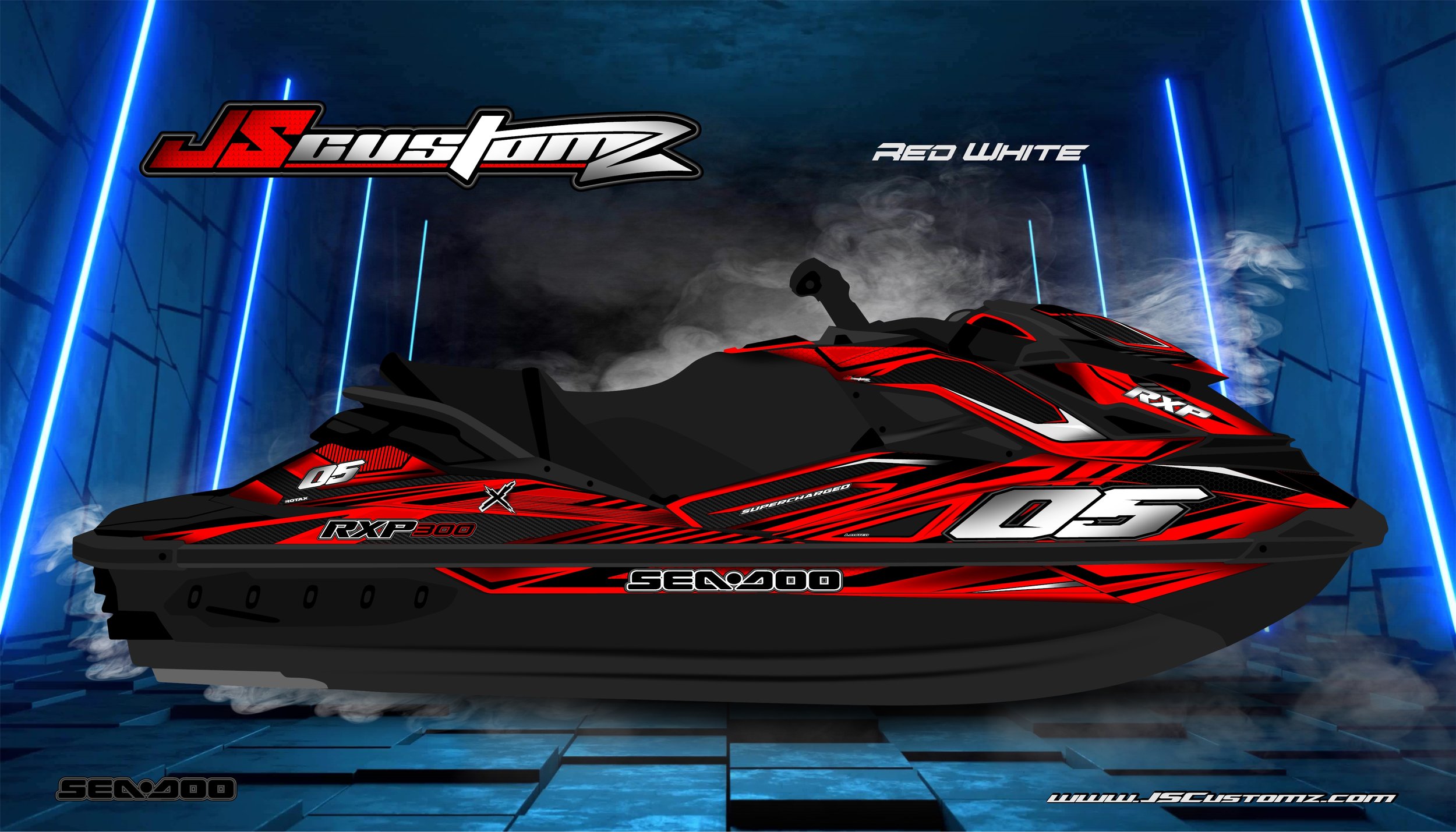 SEADOO RXP 2011-2020 JS2 GRAPHIC KIT RED WHITE.jpg