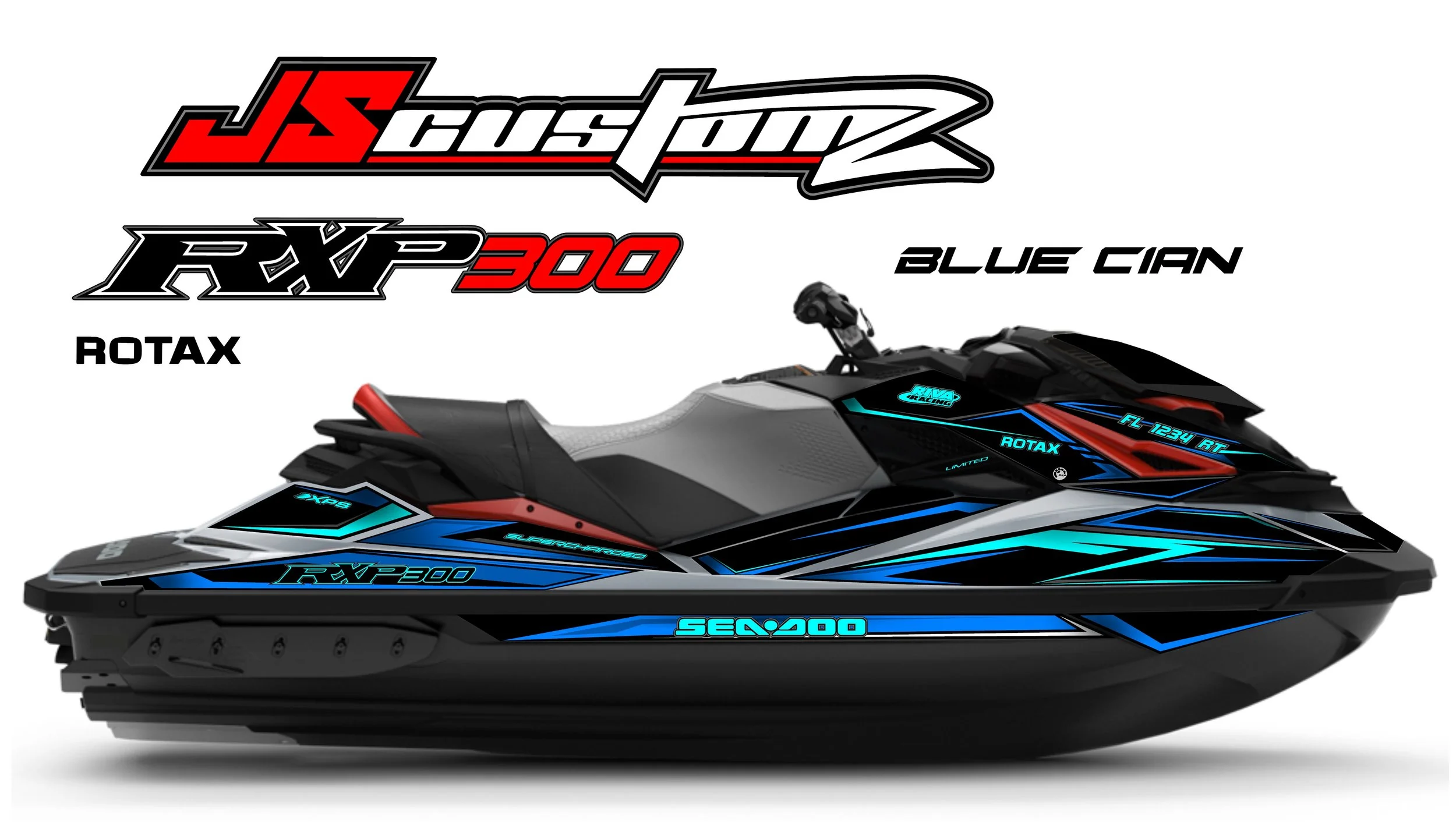 SEADOO RXP JS3 FULL COLOR GRAPHIC KIT BLUE CYAN .jpg