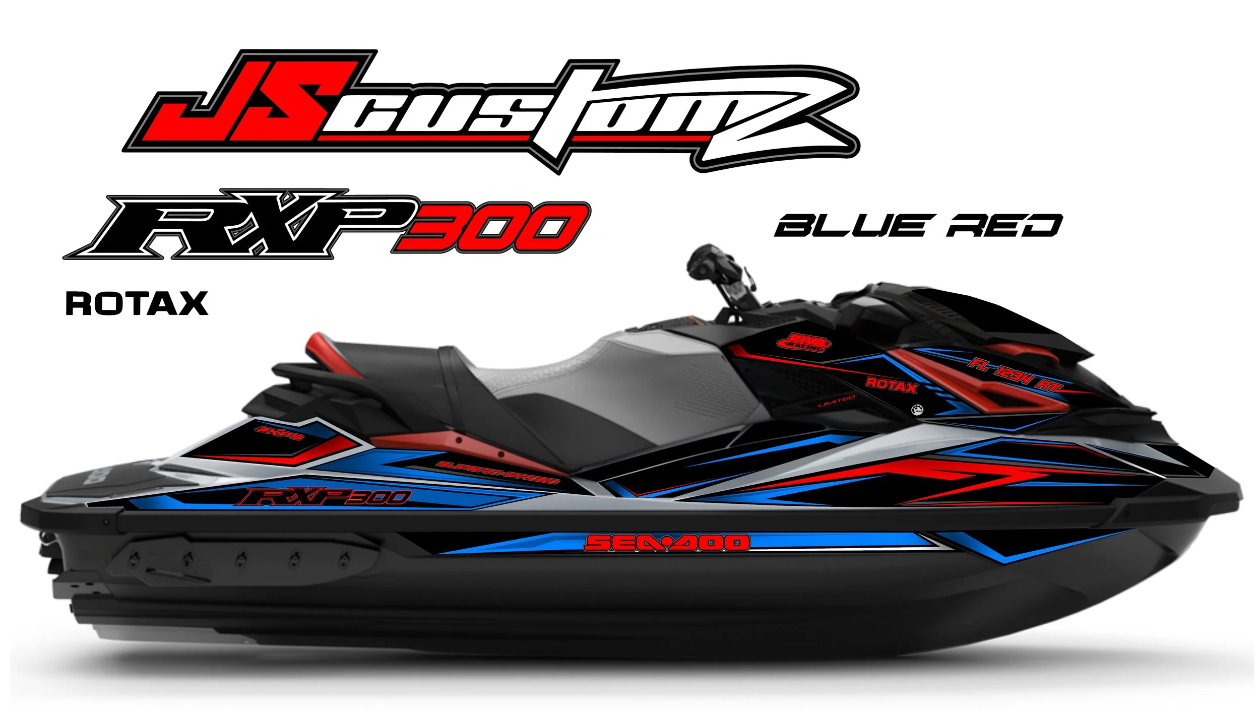 SEADOO RXP JS3 FULL COLOR GRAPHIC KIT BLUE RED .jpg