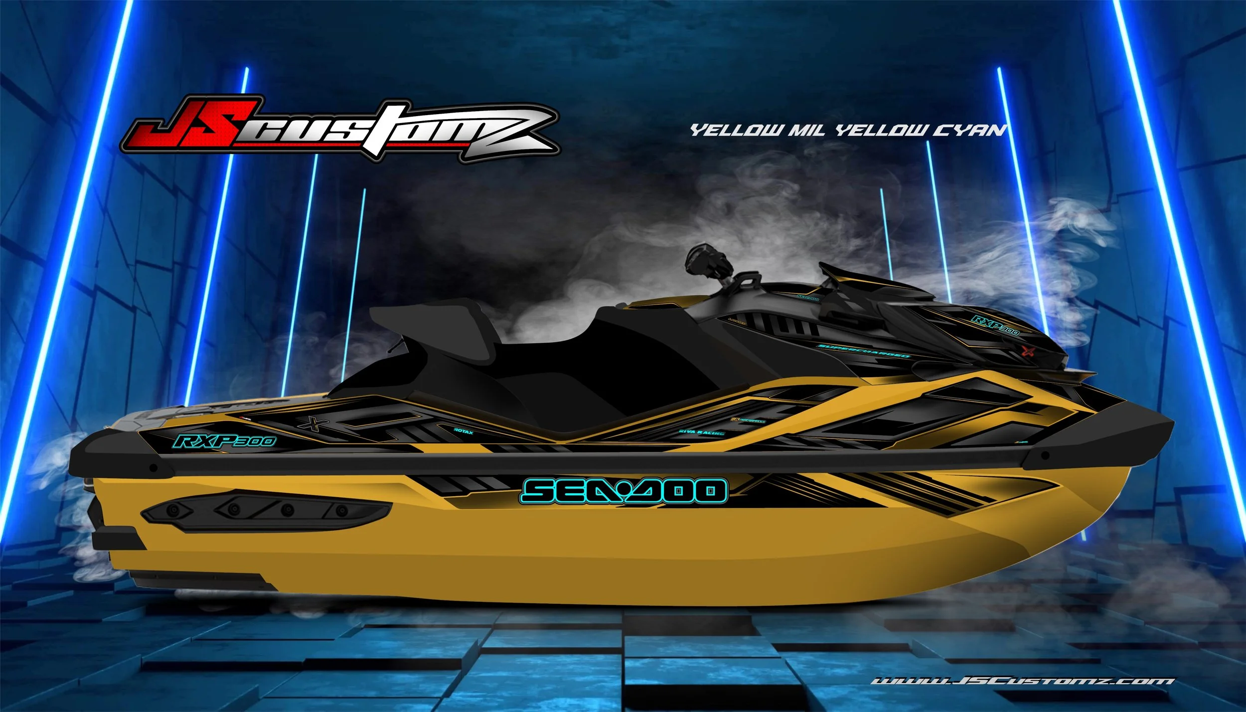 SEADOO RXPX 21-UP JS3 GRAPHIC KIT YELLOW MIL YELLOW CYAN.jpg