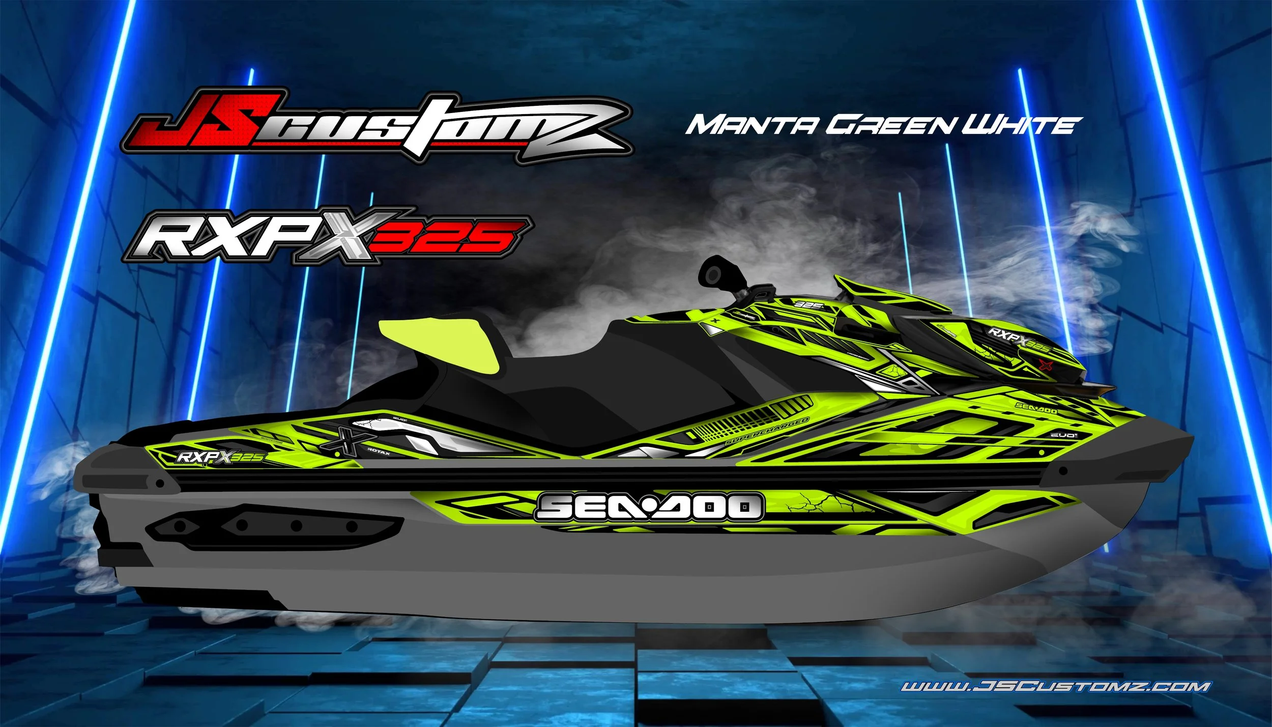 SEADOO RXPX 21-UP EVO1 GRAPHIC KIT MANTA GREEN WHITE.jpg