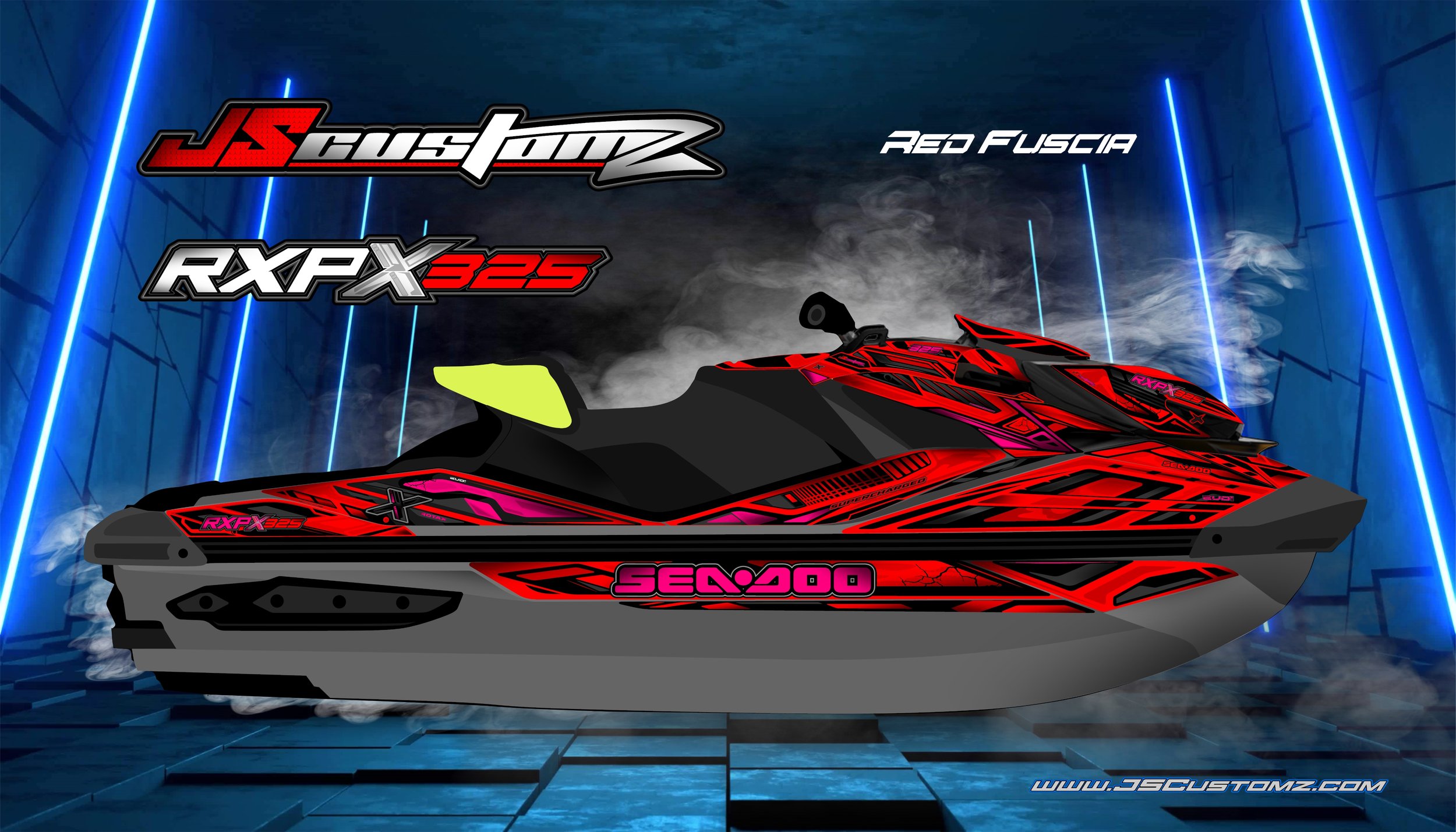 SEADOO RXPX 21-UP EVO1 GRAPHIC KIT RED FUSCIA.jpg
