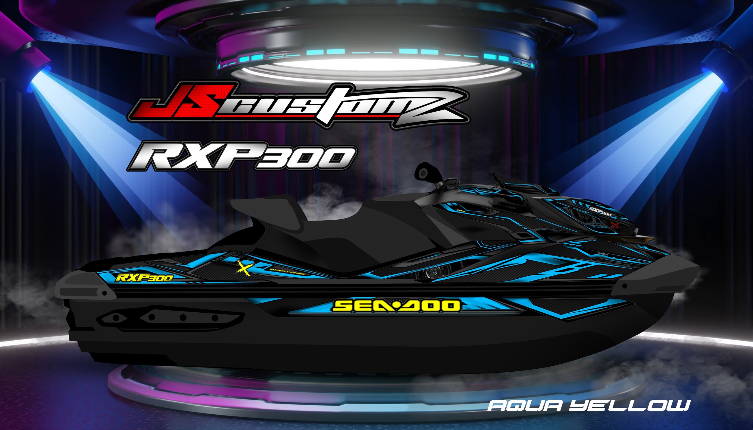 SEADOO RXPX 21 UP JS4 GRAPHIC KIT AQUA YELLOW.jpg